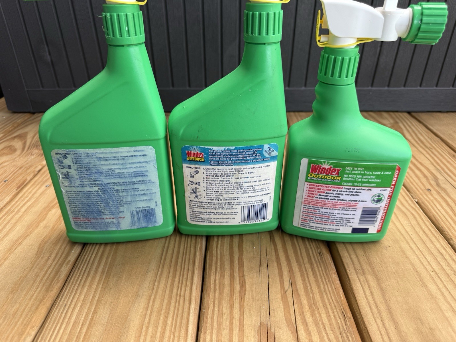 NEW Windex Outdoor Concentrated Glass Cleaner 32 fl oz 2 Full 1 At 50% Vintage
