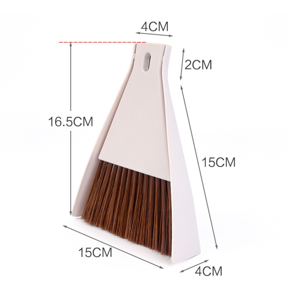 Mini Desktop Broom and Dustpan Set Household Dust Pan and