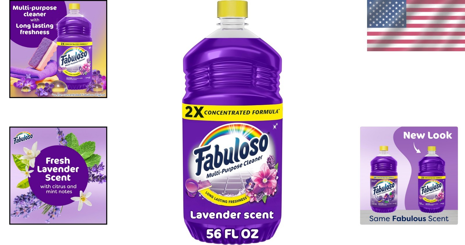 56 fl oz Lavender Scented No Rinse Multi-Purpose Cleaner | 2X Concentrated Power