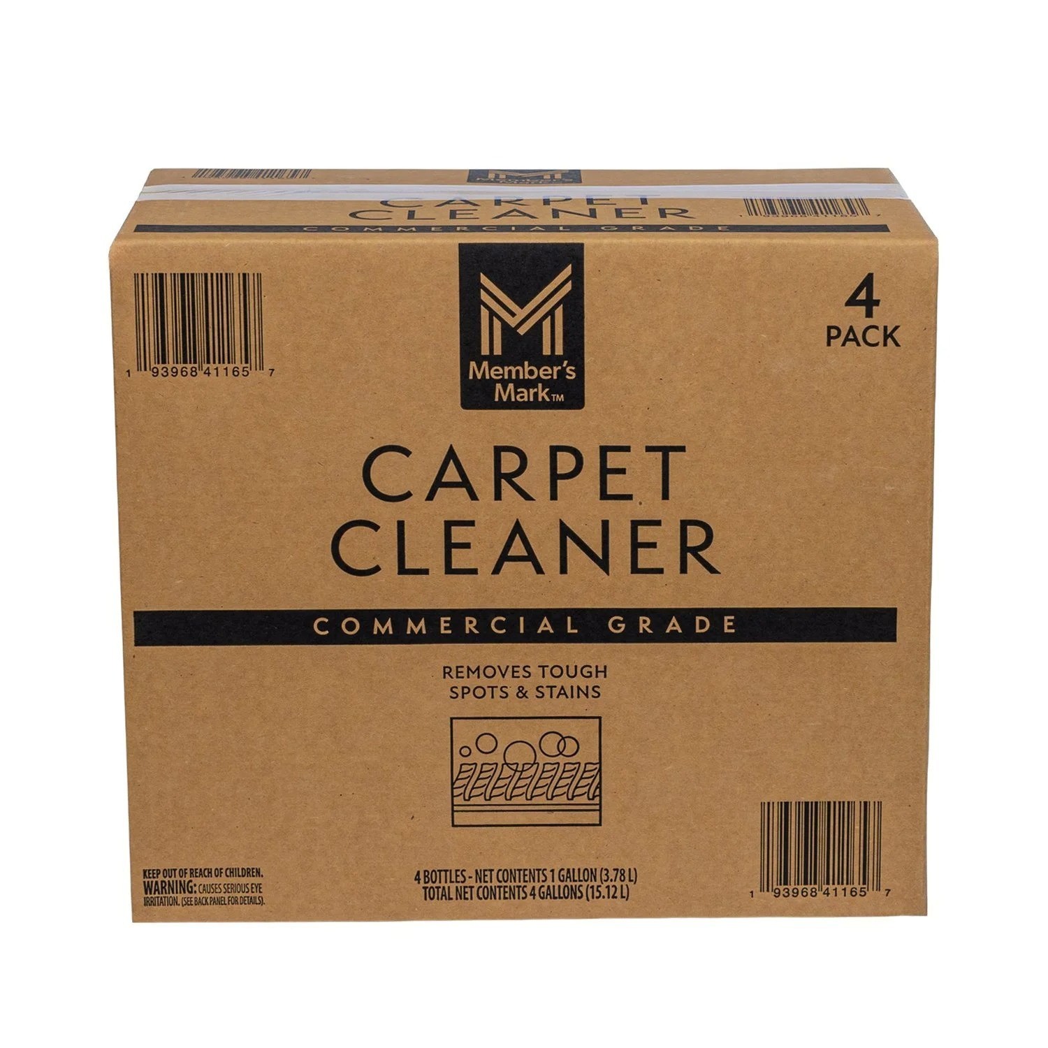 Member’s Mark Commercial Carpet Cleaner Concentrate Liquid, 1 Gal., 4 pk