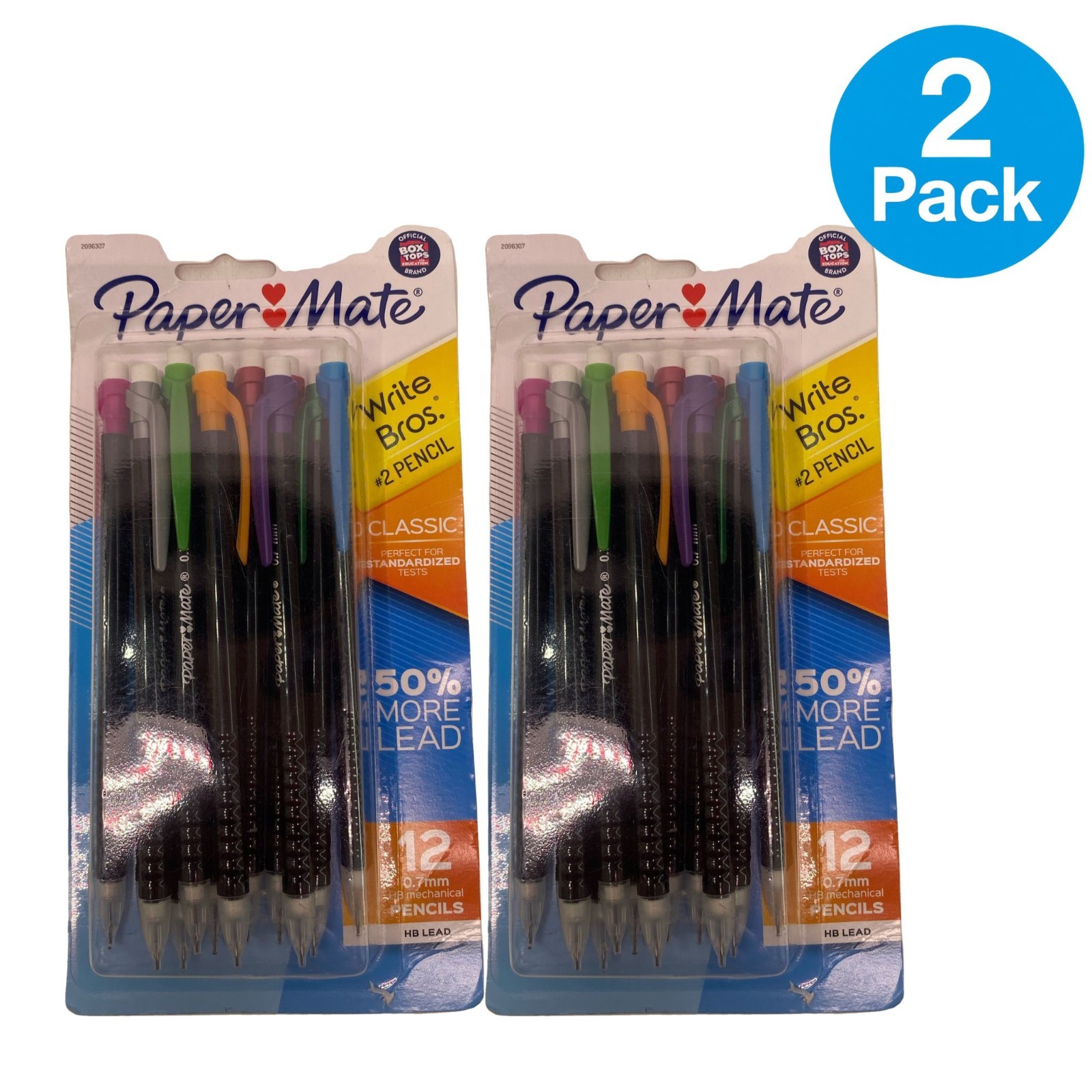 Paper Mate Write Bros Classic #2 Mechanical Pencils 2 Pack New