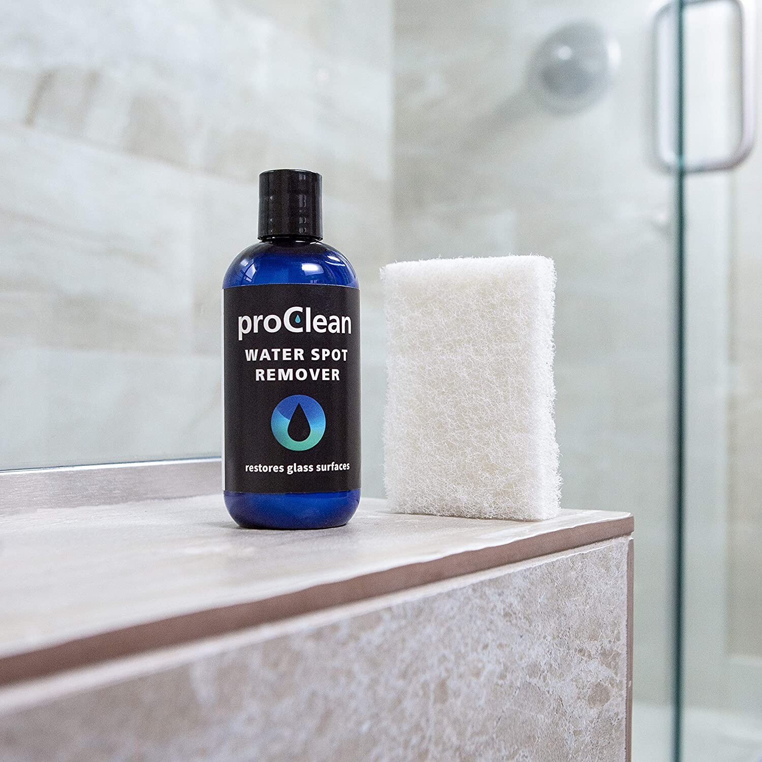 ProClean Water Stain Remover for Glass, Shower Door Cleaner & Car Window spots