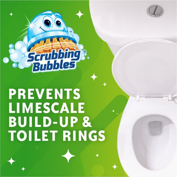 Scrubbing Bubbles Fresh Gel Toilet Bowl Cleaner Stamps – Rainshower – 6ct: Parab