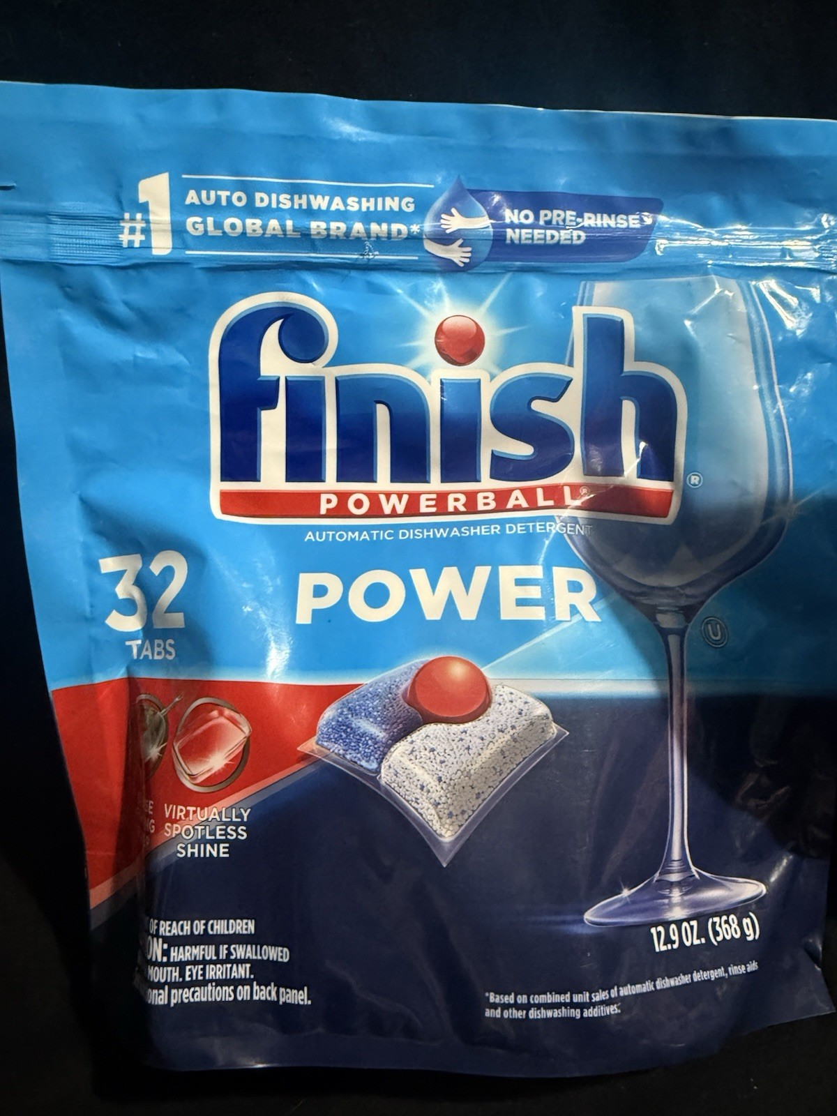 Finish Power 12.9oz Automatic Dishwasher Detergent 32 Tabs Lot of 2