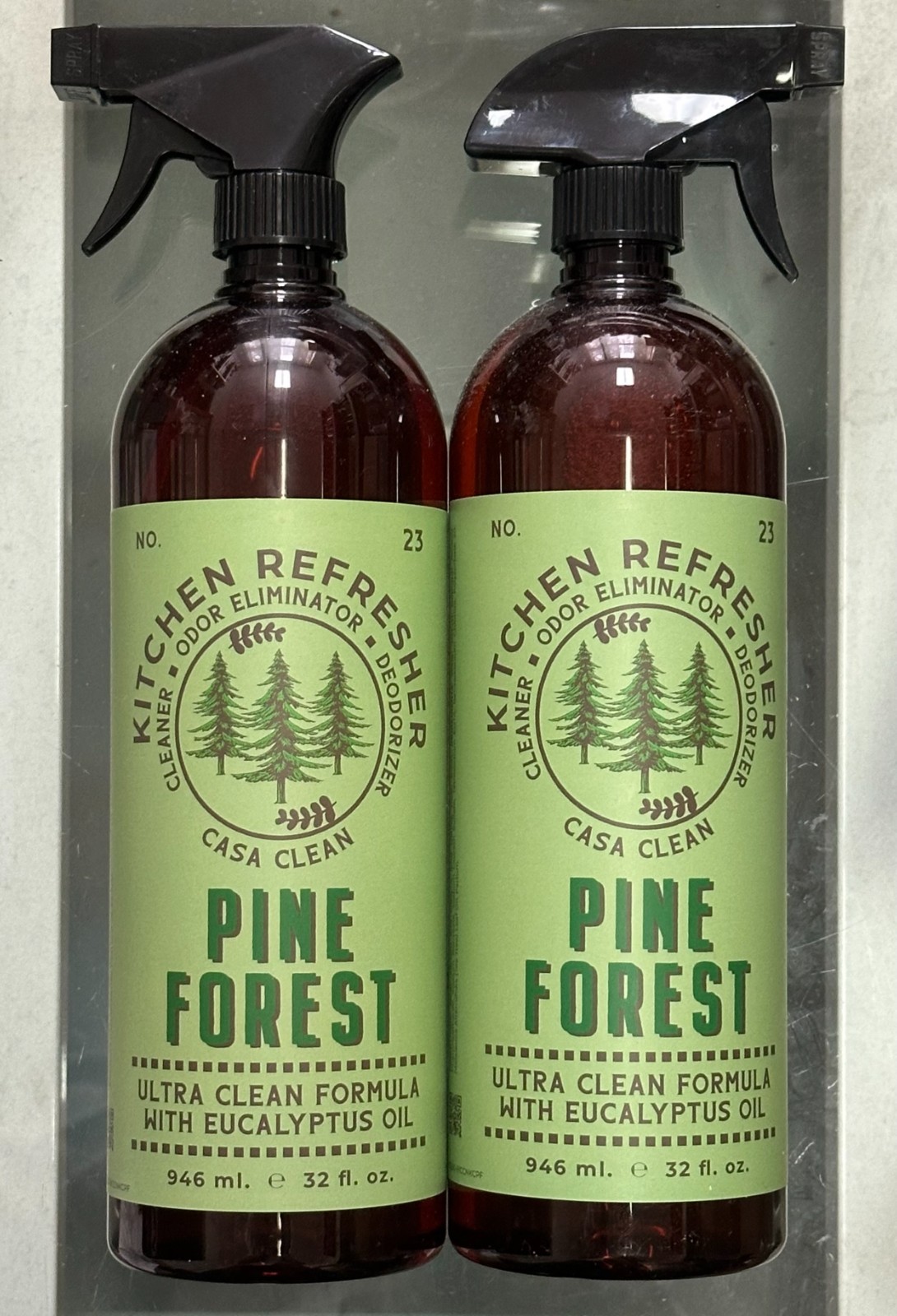 (2-Pack) KITCHEN REFRESHER Ultra Cleaner Odor Eliminator Deodorizer PINE FOREST