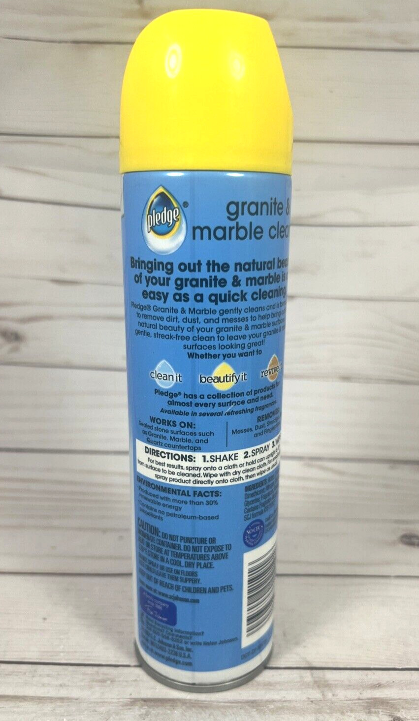 Pledge Clean It Granite & Marble Citrus Sunshine Cleaner 9.7oz (2 Pack)