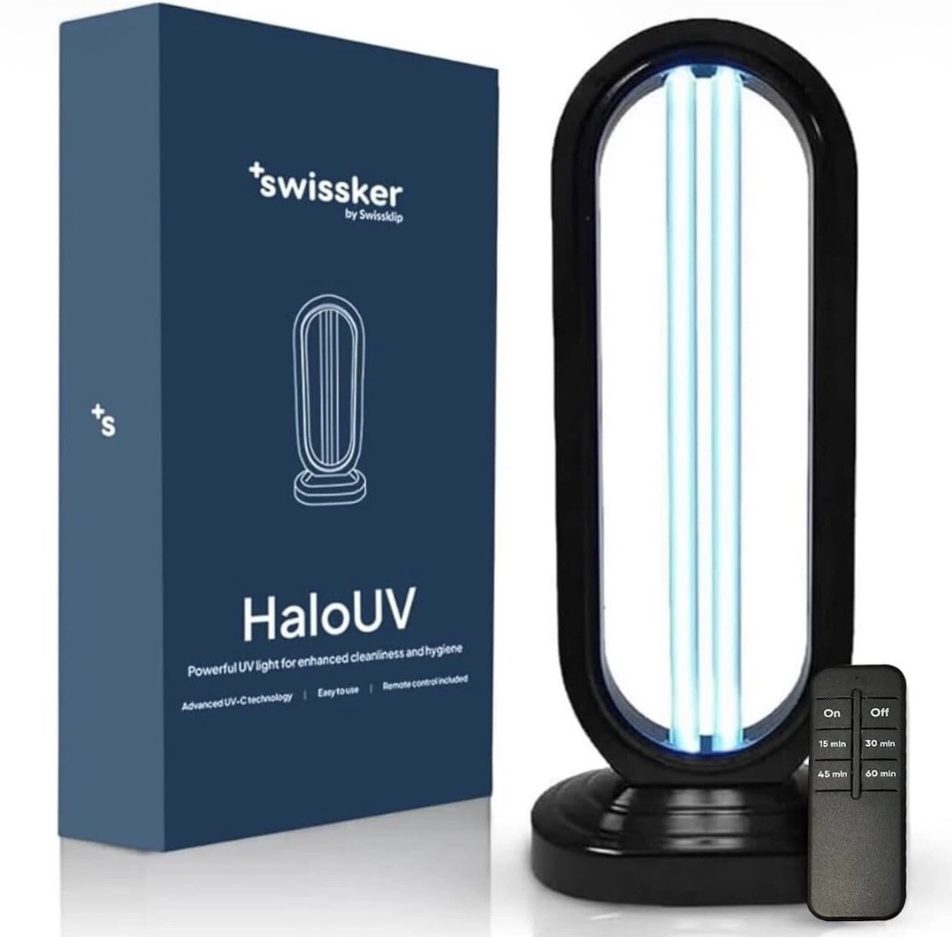 Swissker HaloUV, Mold , Home Disinfection Device, Dust Mites , UV Light Sanit…