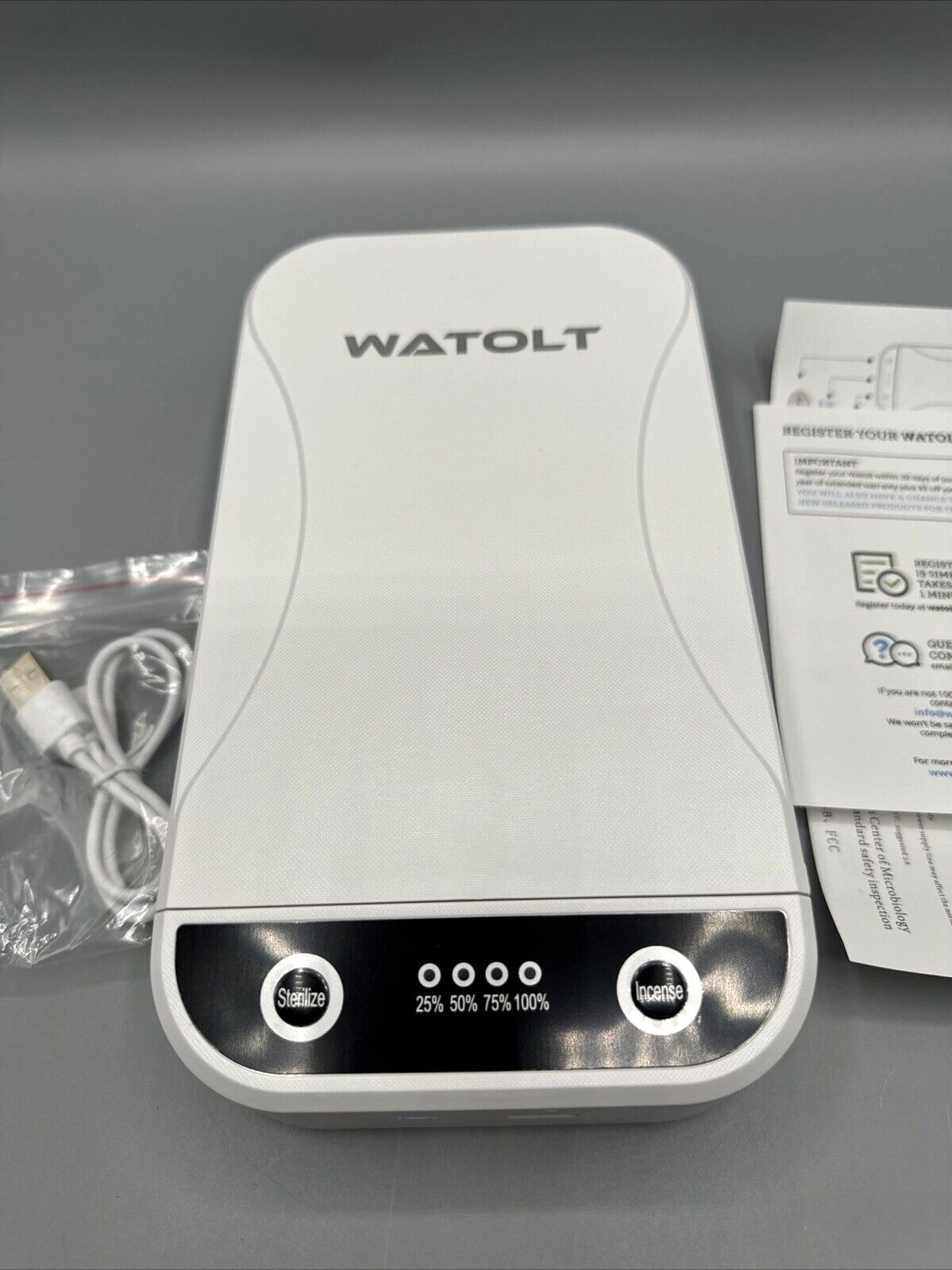 UV LIGHT Sanitizing Box Sterilizer Cleaner For Smartphone Jewelry phones
