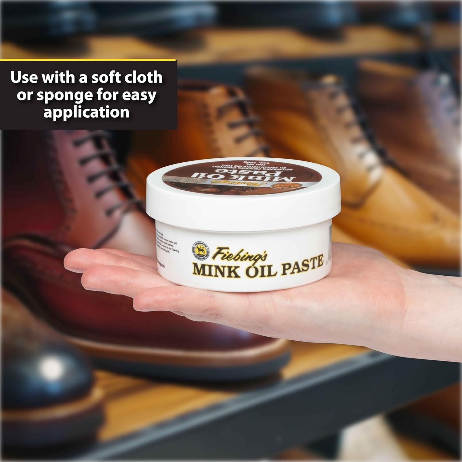 6 oz Mink Oil Leather Cleaner & Conditioner – Waterproof, Softens & Preserves