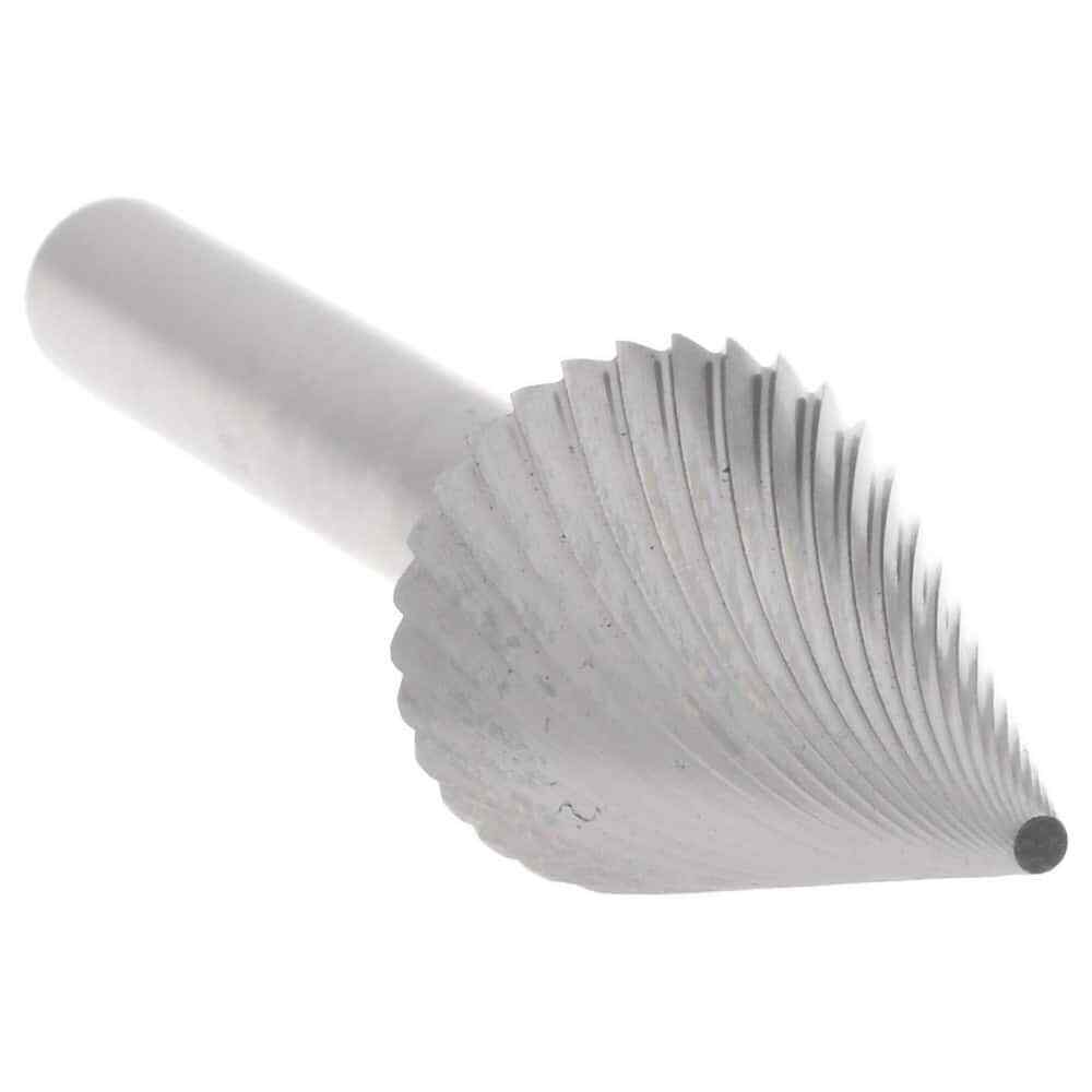 Hertel SZ20017C Abrasive Burr: SM-6, Cone, 1/4″ Shank