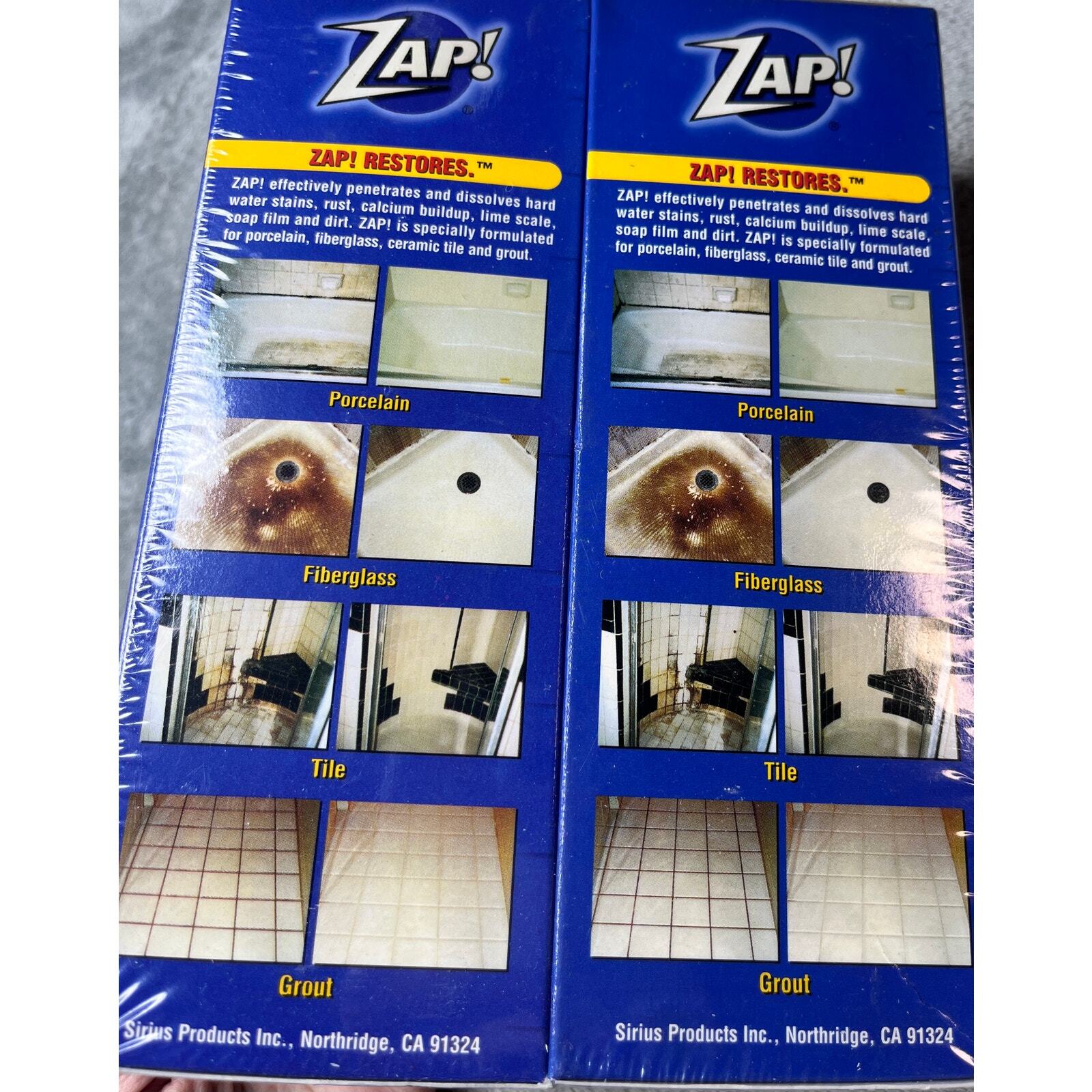 Zap Professional Porcelain Fiberglass Tile Grout Restorer 16 fl oz Concentrate-2