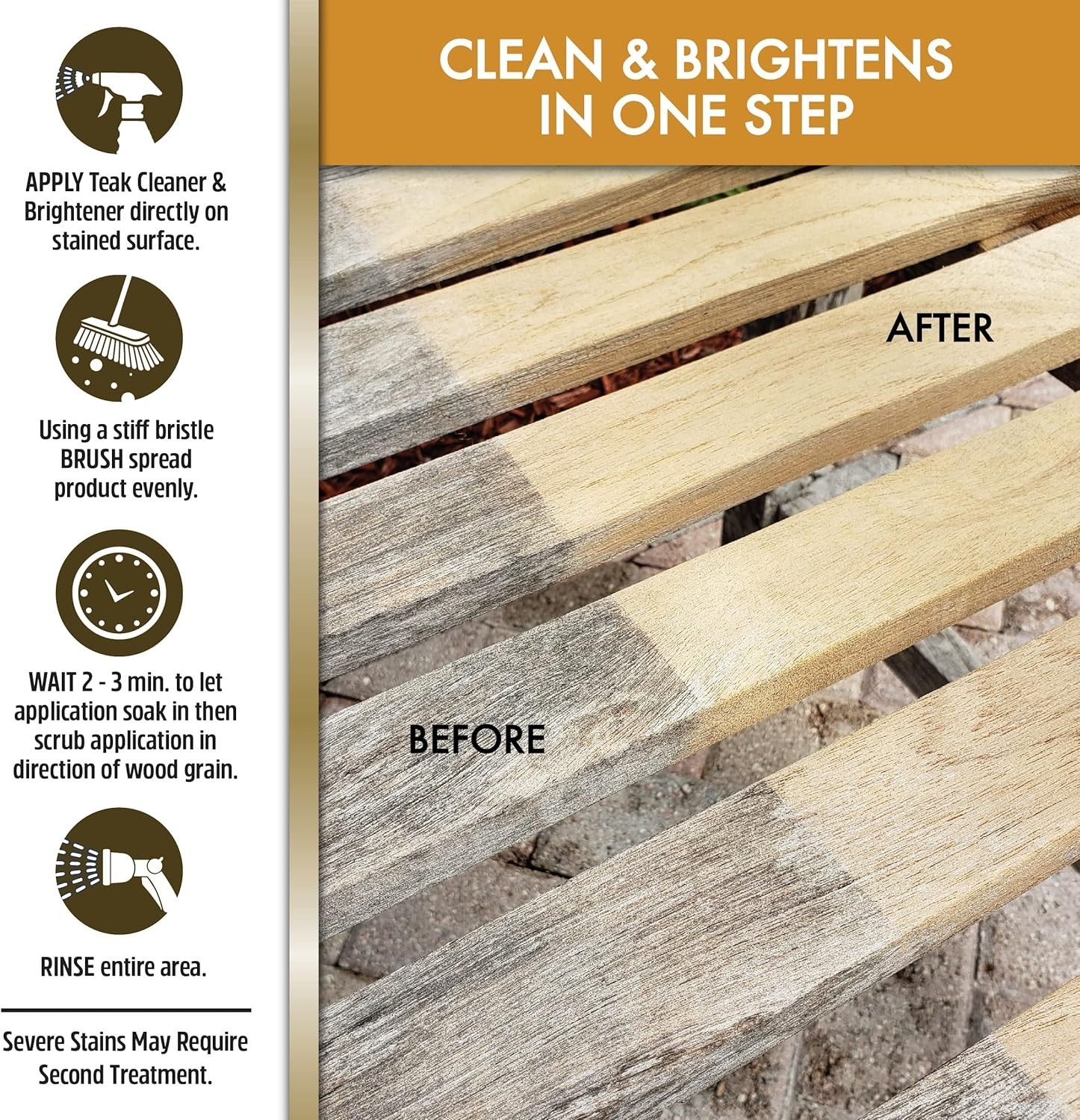 Teak Cleaner & Brightener 16 OZ