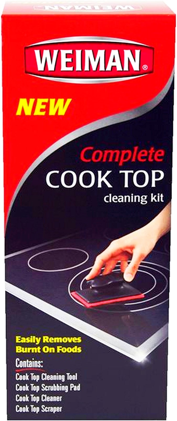 Glass Cook Top & Ceramic Range COMPLETE CLEANING KIT cooktop cleaners WEIMAN 98