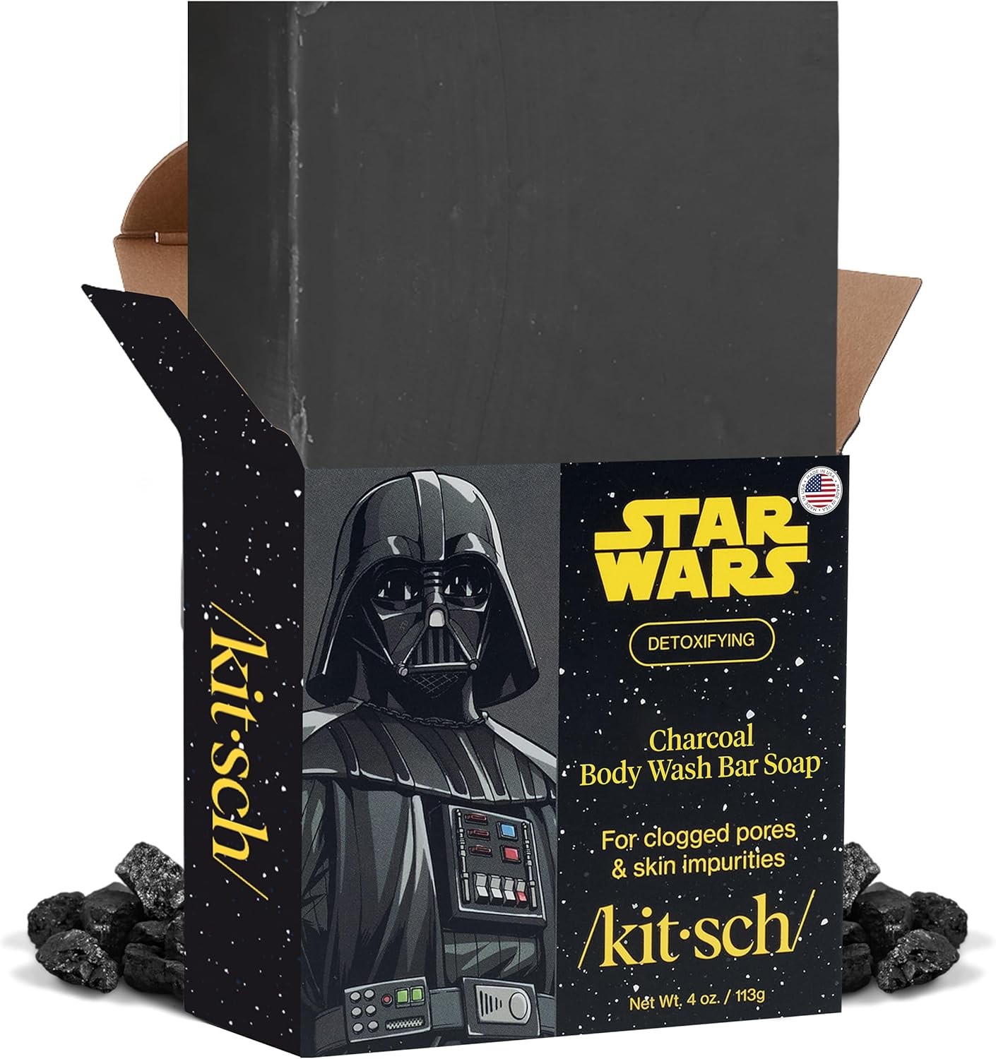 Charcoal Soap Body Wash Bar x Darth – Detoxifying Bar