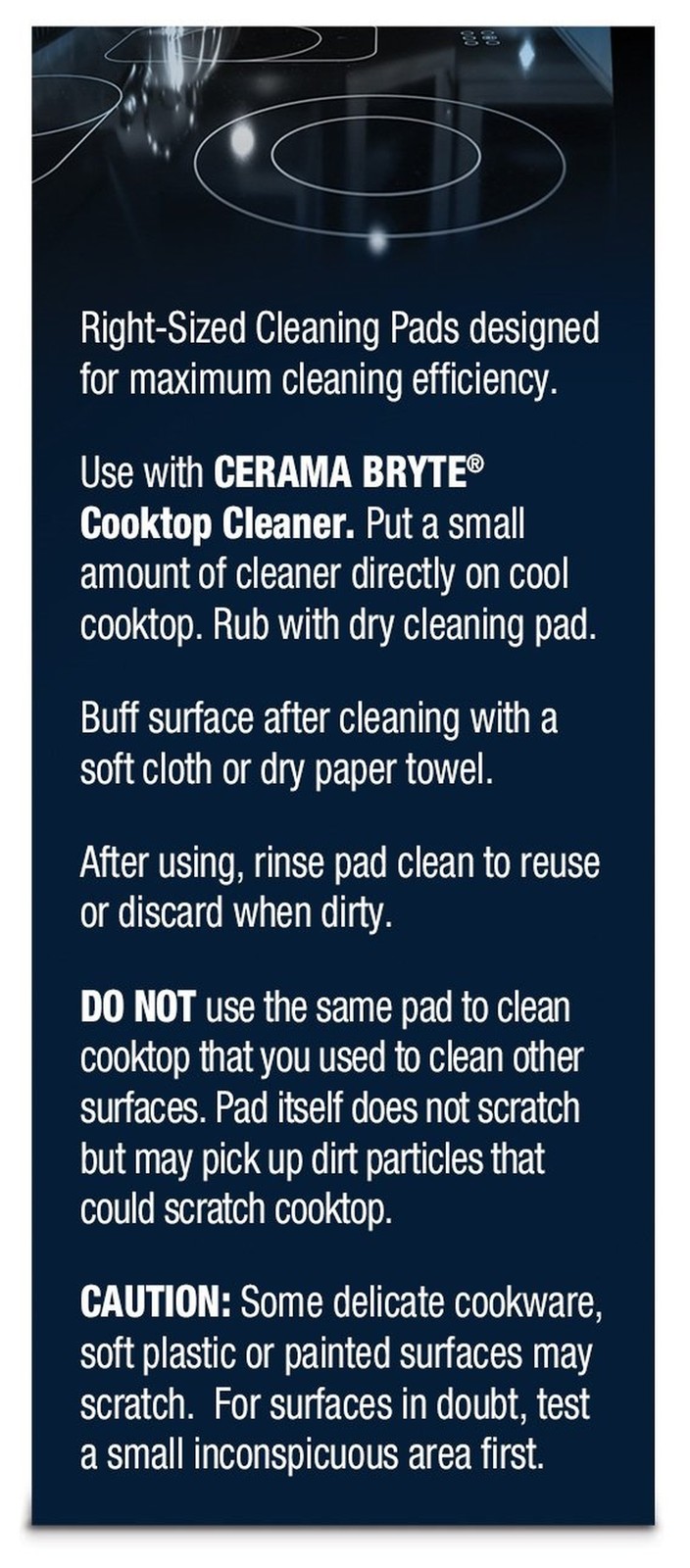 Cerama Bryte 10 x 5 Pack Cleaning Pads Cooktop and Stove Top Cleaner for Glas…