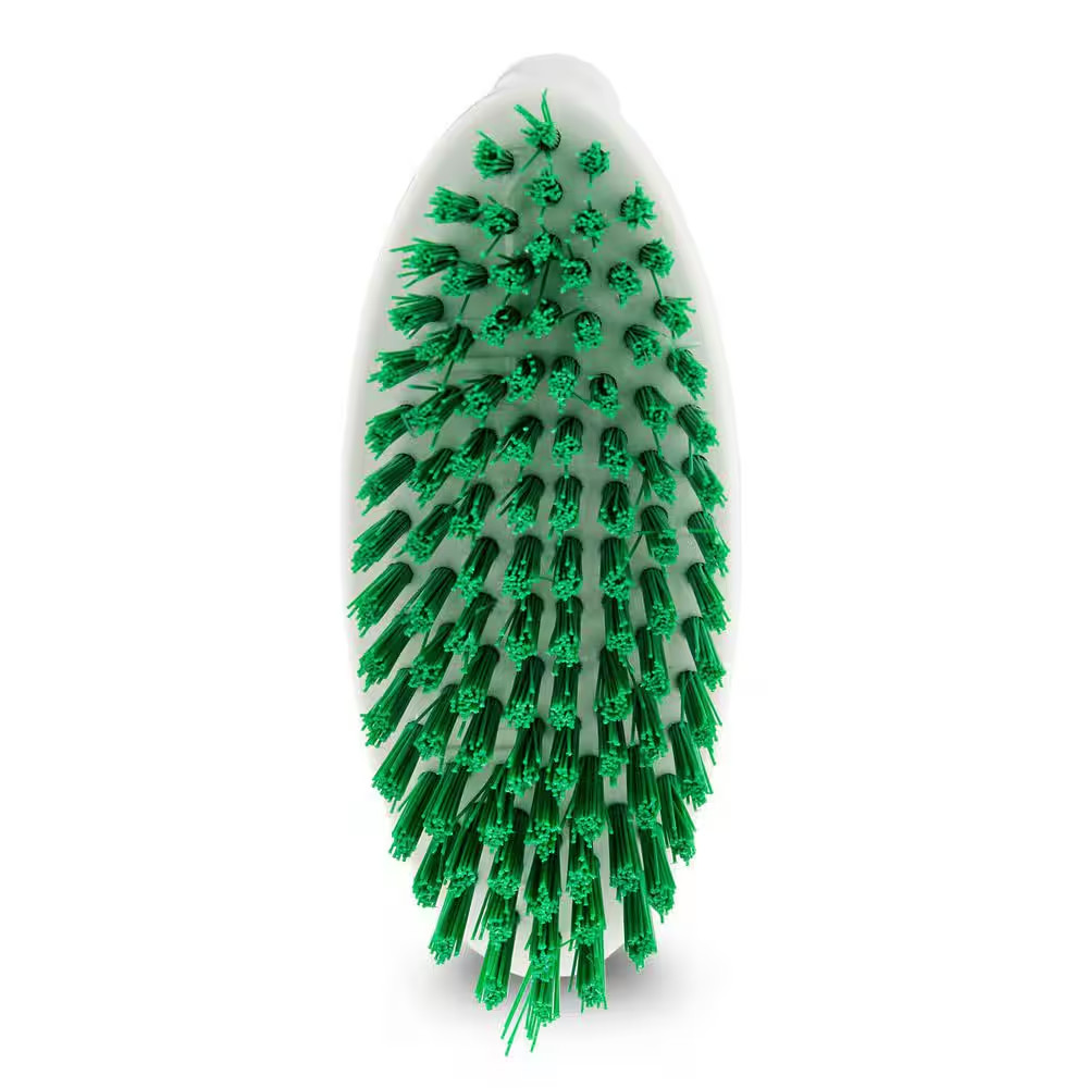 Small Space Scrub Brush with 32 oz Spray Bottle Heavy Duty Grout Corner Cleaner