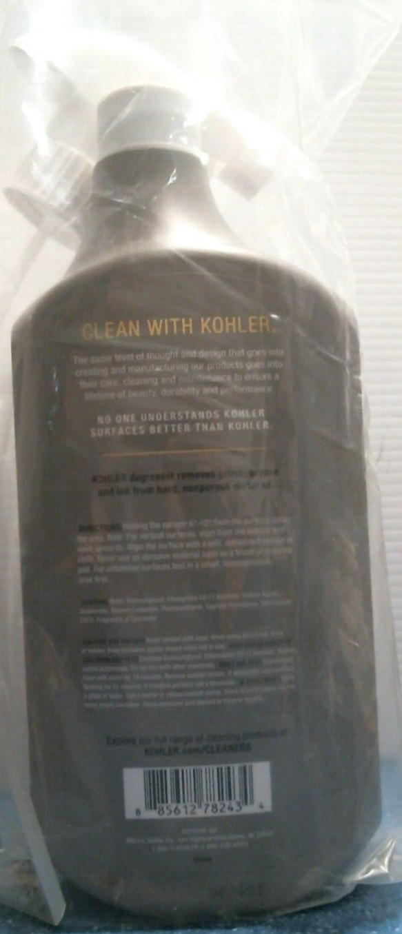Kohler Kitchen & Bathroom Cleaner, DEGREASER, 28 fl. oz. LOT OF 2 (78243) FS