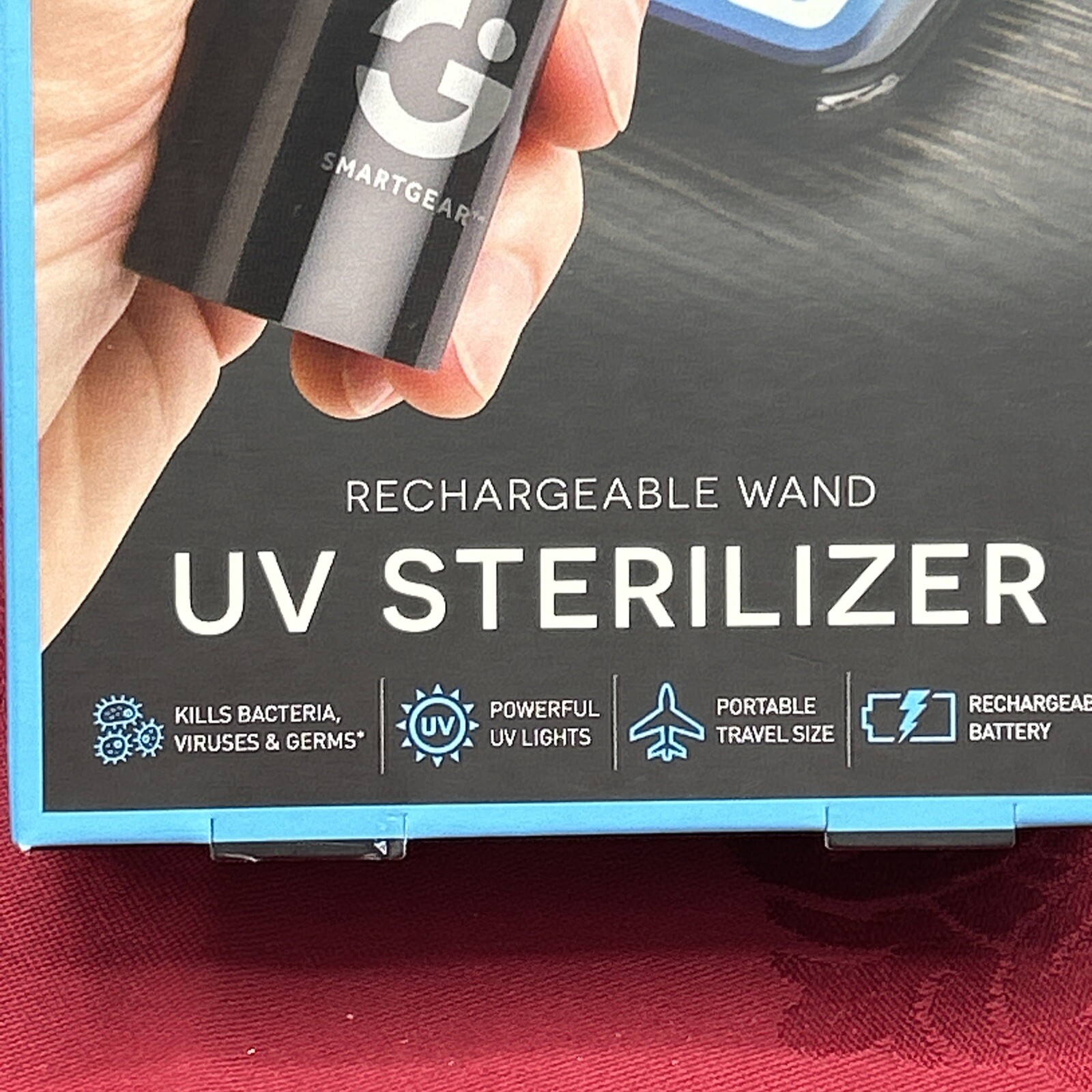Smartgear Led Sterilization Wand New In Box Eliminates 99.9% Germs And Bacteria