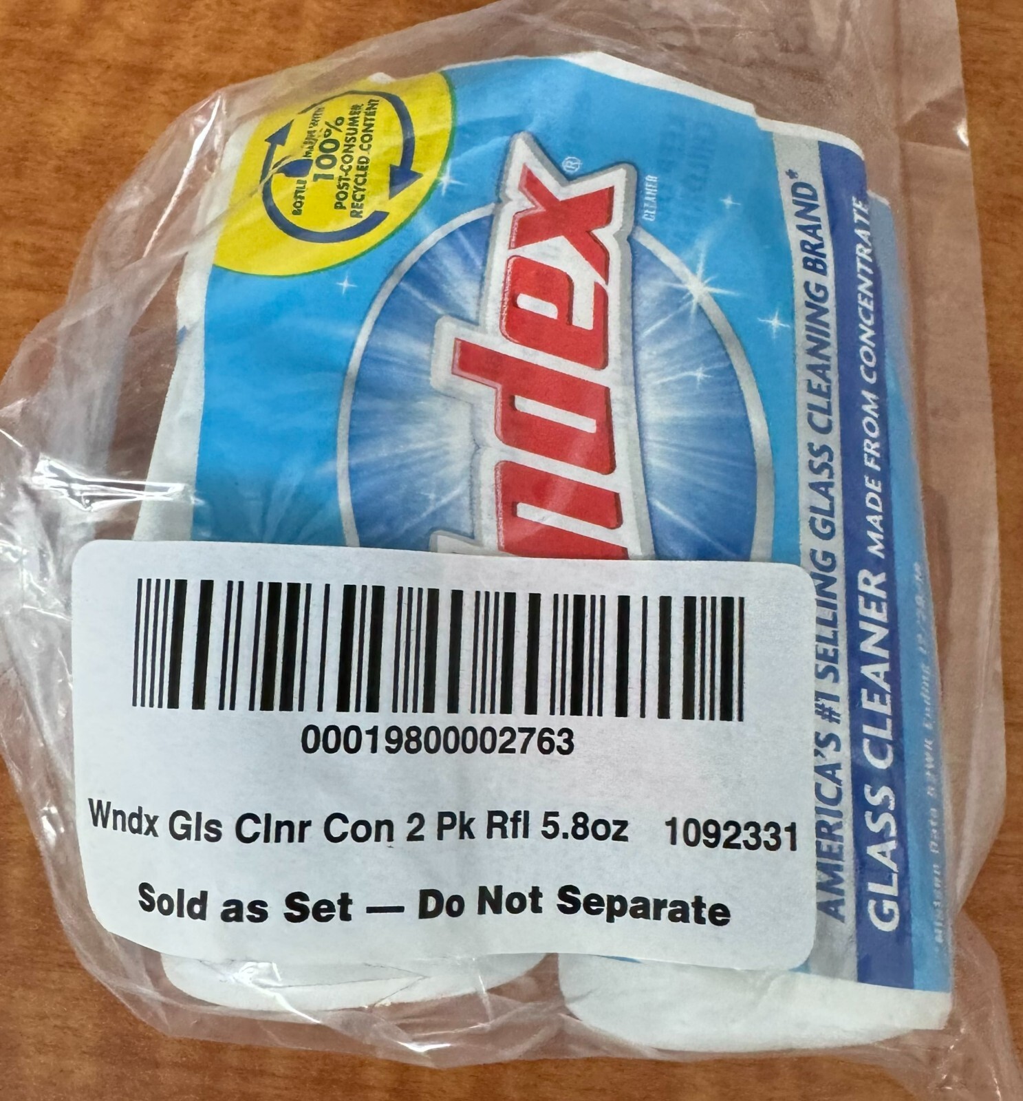 Windex Glass Cleaner Concentrate 2.9 Oz Each Concentrated Refill Bottles 12 Pack