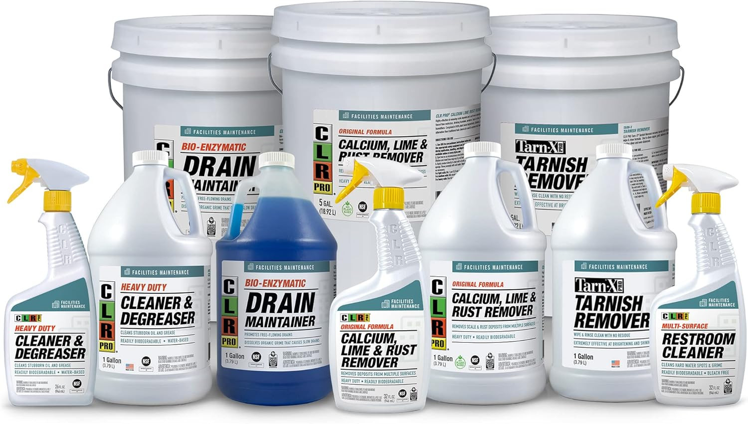 PRO Calcium, Lime and Rust Remover, 1 Gallon Bottle (Pack of 2)