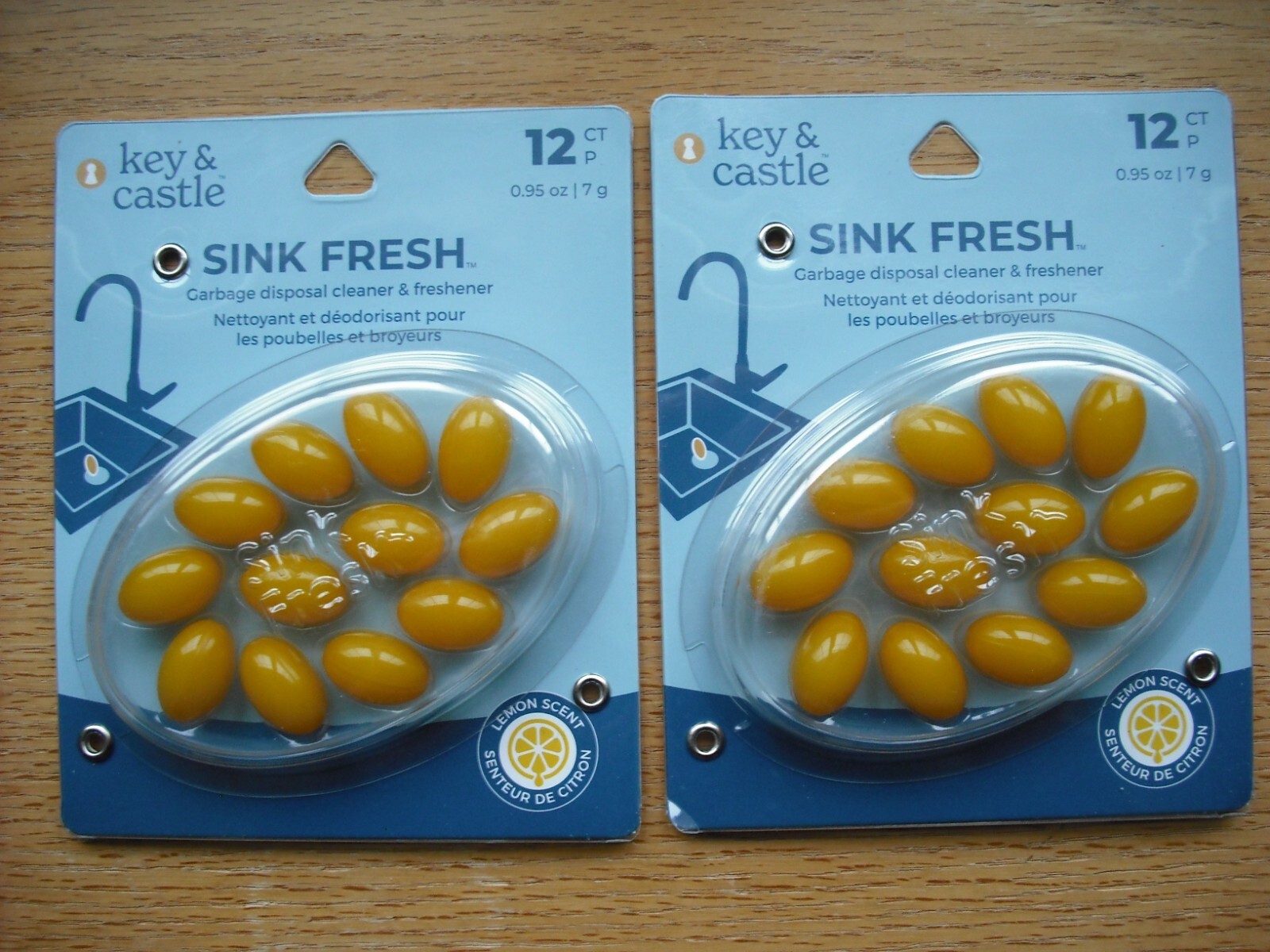 SINK FRESH NIP Garbage Disposal Freshener Cleaner 24 Ct Lemon Scent FREE Ship!