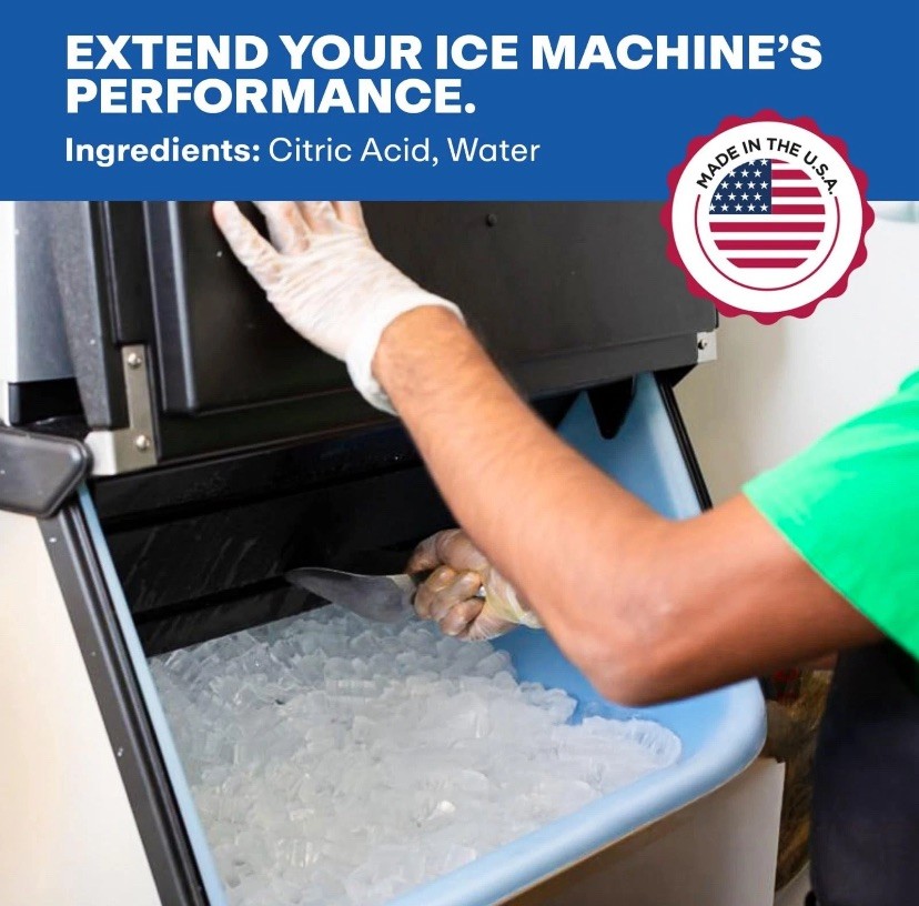 Bottles of Ice Machine Cleaner | 32fl oz | Free Cloth |