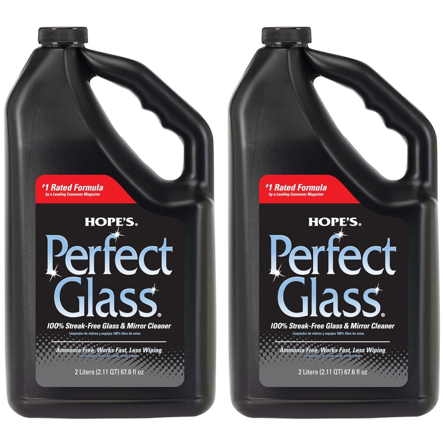 Multi-Surface Glass Cleaner Refill, Streak-Free 2-Pack