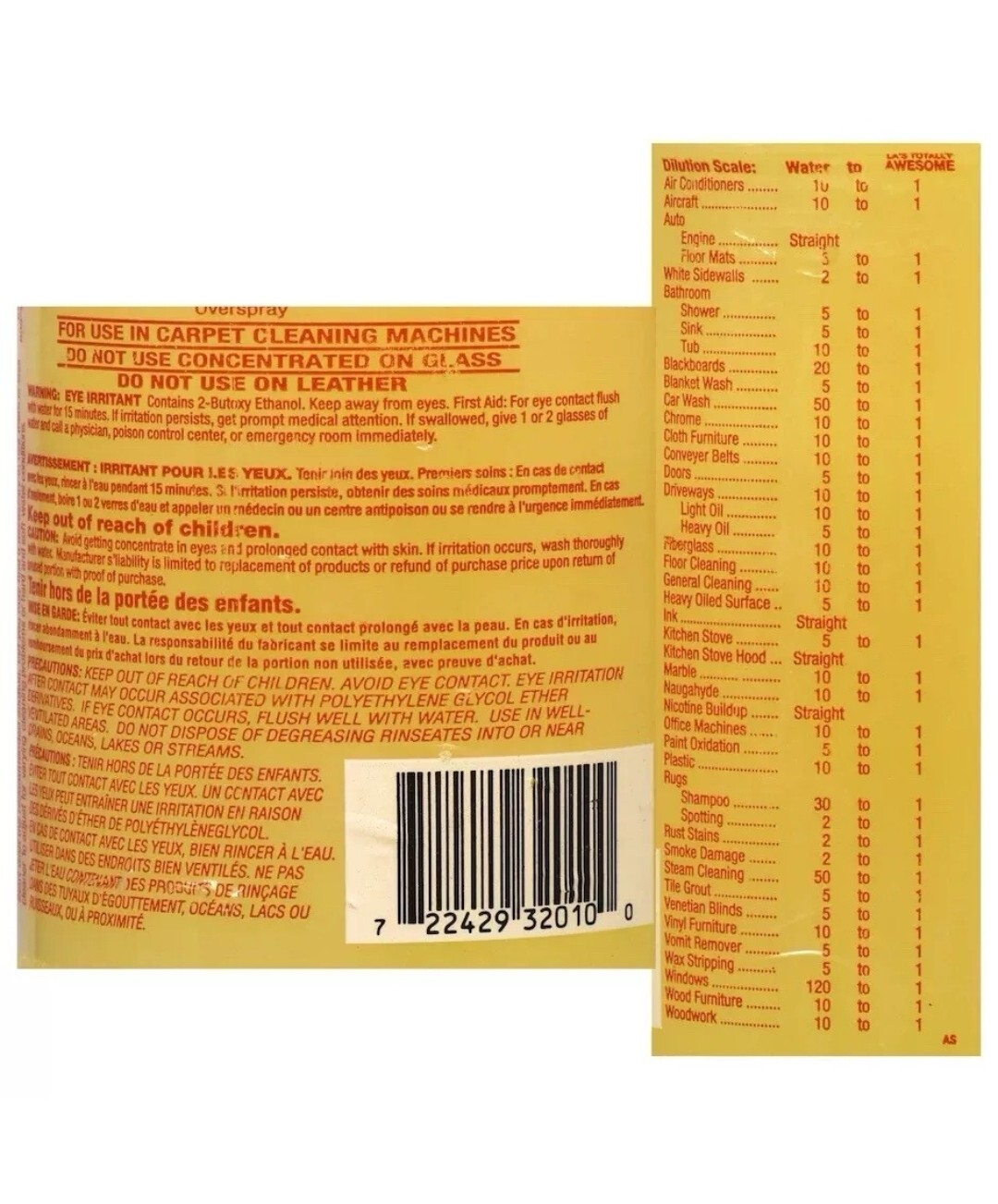 LA’s Totally Awesome All Purpose Concentrated Cleaner 32 oz