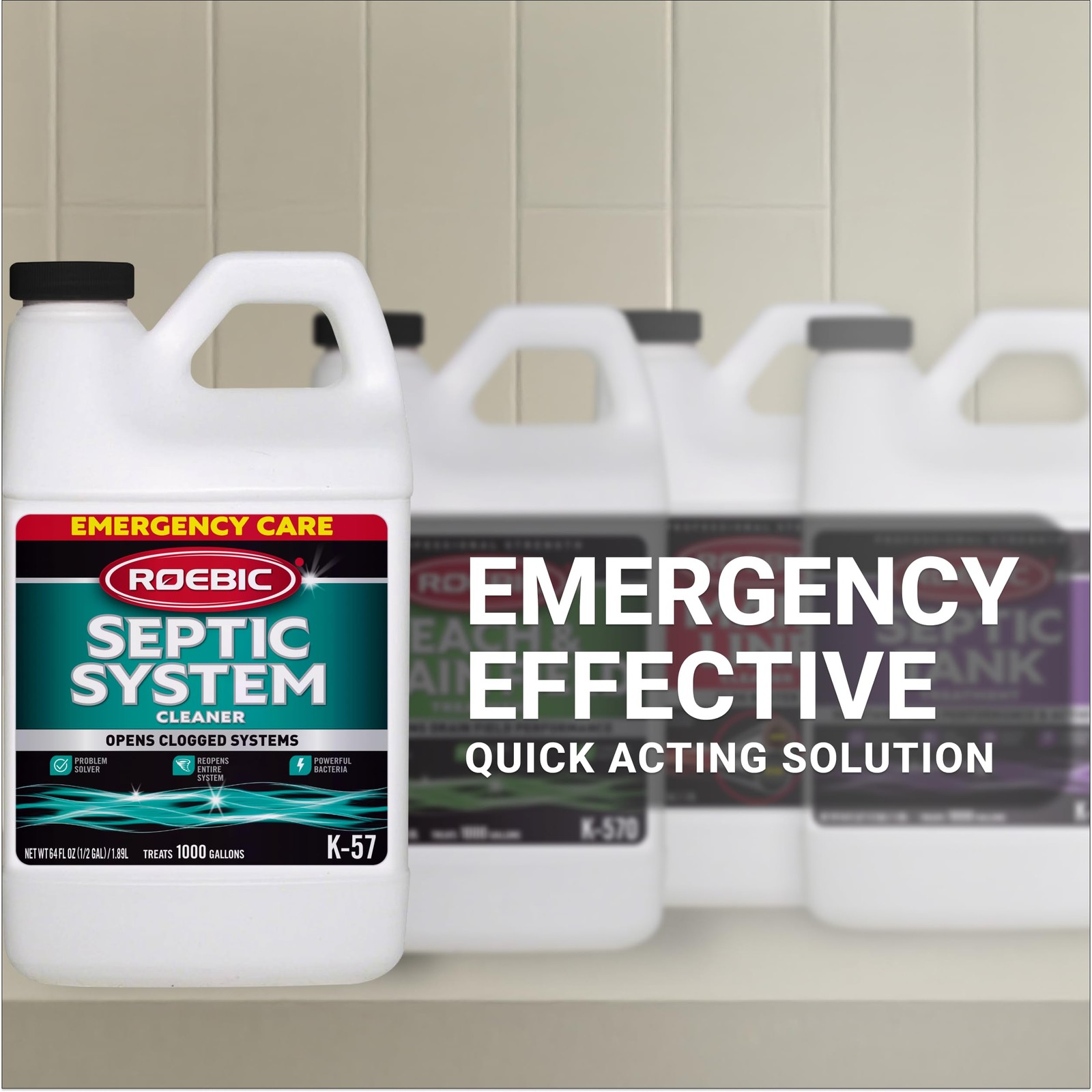 Septic Tank Cleaner Treatment 1 2 Gallon Restores Flow Drains Cesspool