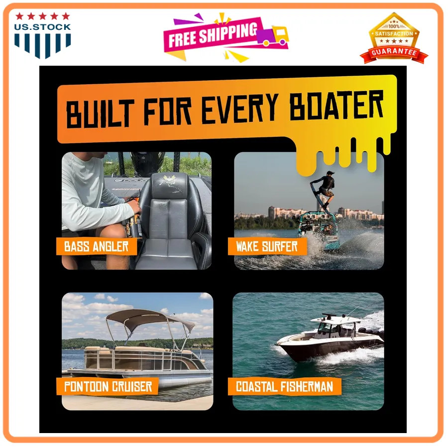 Boat Juice 2-in-1 Vinyl Boat Seat Cleaner & Ceramic UV Protectant Spray 32oz