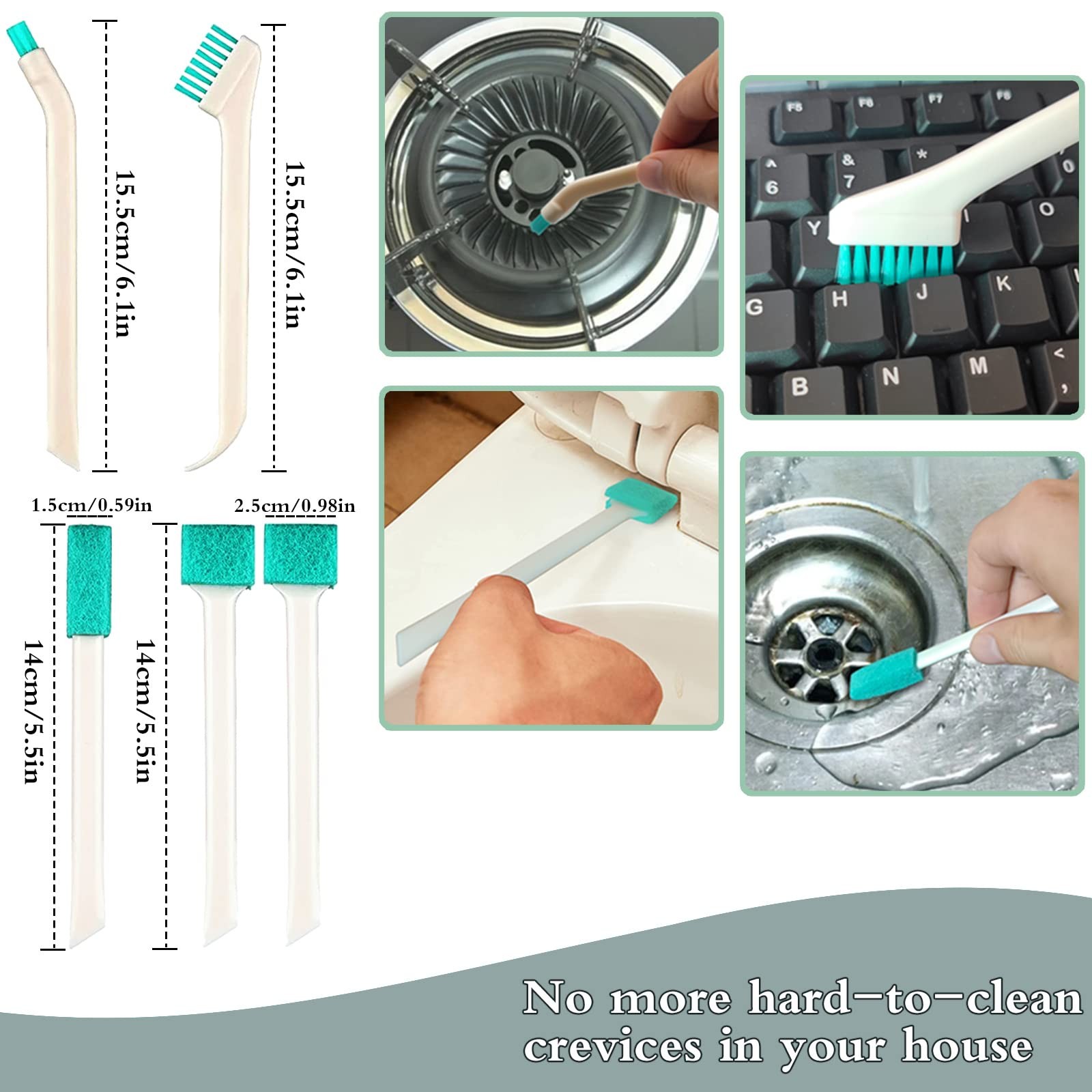 18Piece Micro Crevice Cleaning Brush Set