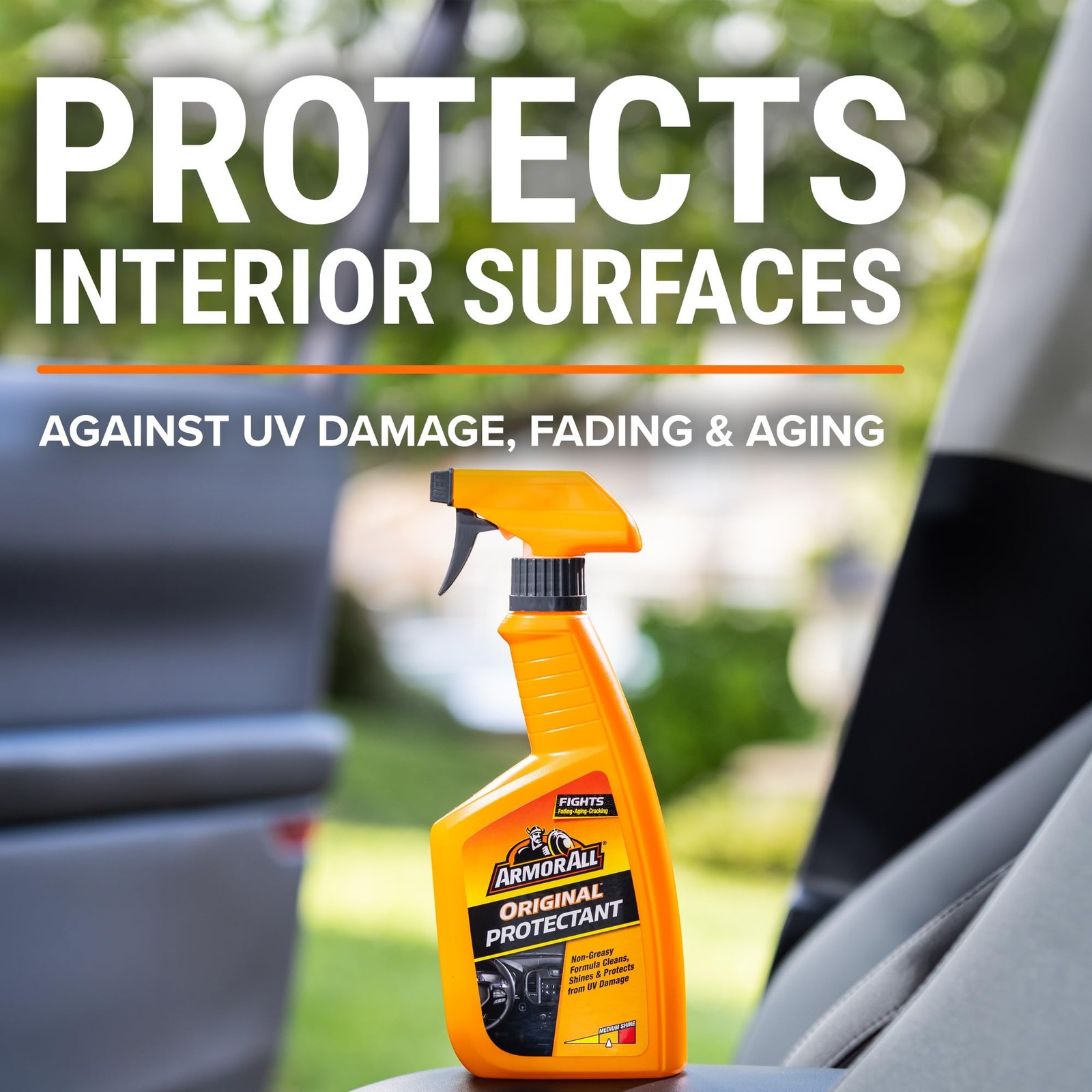 Shine Protectant Spray for Car Vinyl Rubber and Plastic 28 fl. oz.