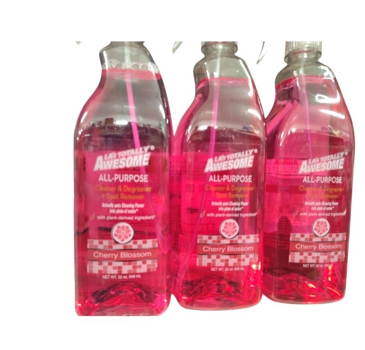 3 Pack LA’s Totally Awesome All Purpose Cleaner, Degreaser Cherry Blossom 32oz