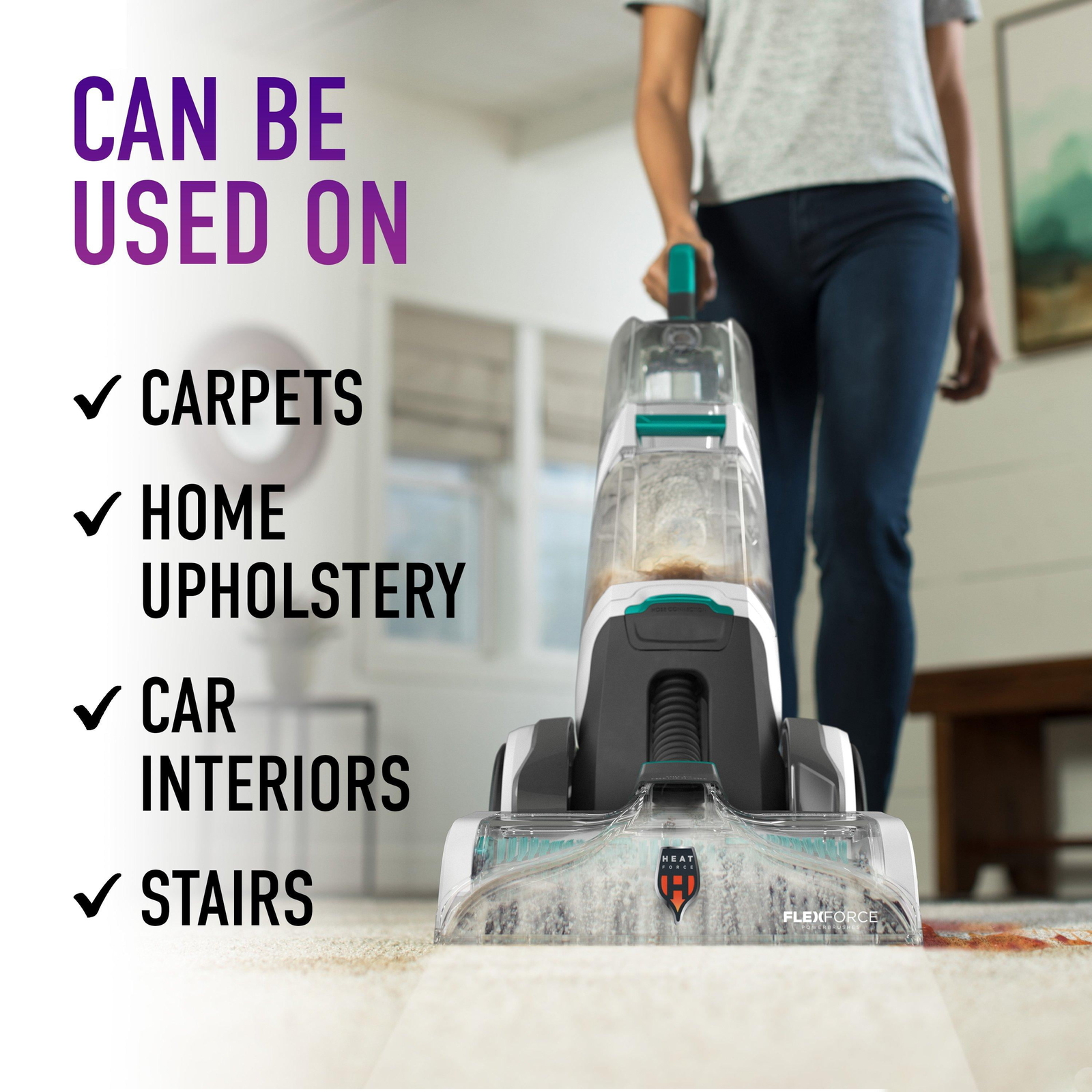 Hoover Paws & Claws Pet Stain and Odor Remover,Carpet Cleaner Solution,128 fl oz