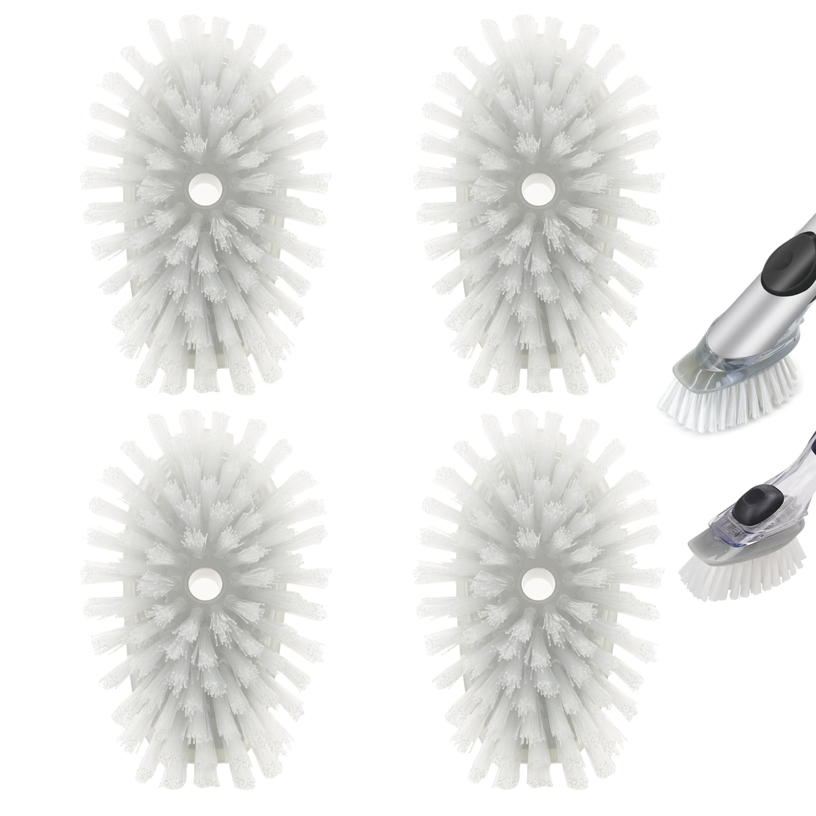 Brush Refills for OXO Dish Brush – 4 Pack Dish Brush Cleaning Soap Dispensing…