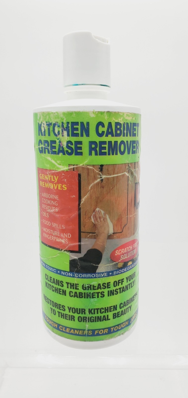 Kitchen Cabinet Grease Remover Non Toxic Non Corrosive 12 fl oz Scratch Free