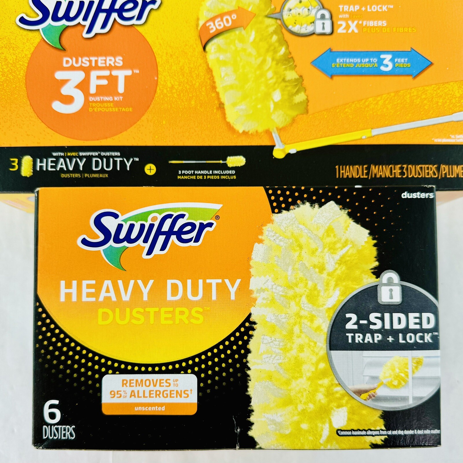 Swiffer Dusters Heavy Duty Extendable Handle Dusting Kit 1 Handle Kits