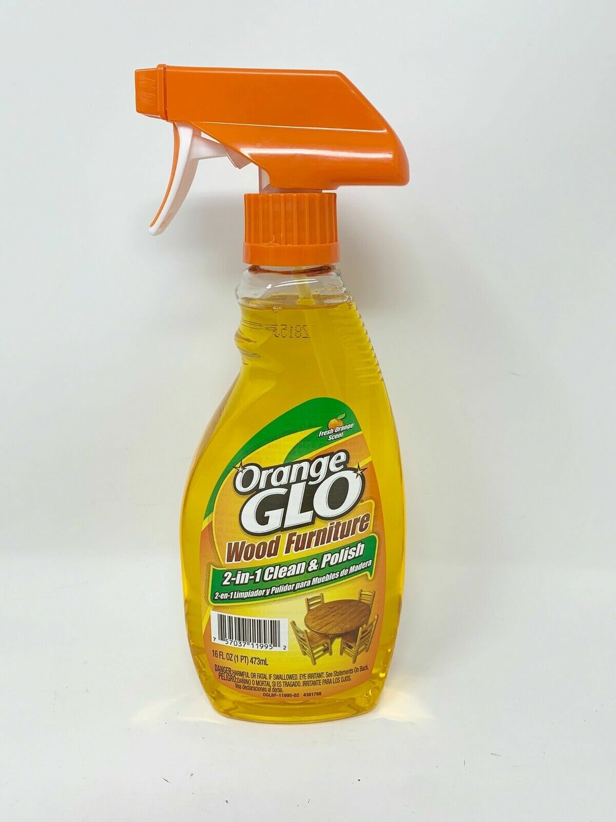 2 Orange Glo Wood Furniture Hardwood Cleaner 2 In 1 Clean & Polish 32 Oz NEW