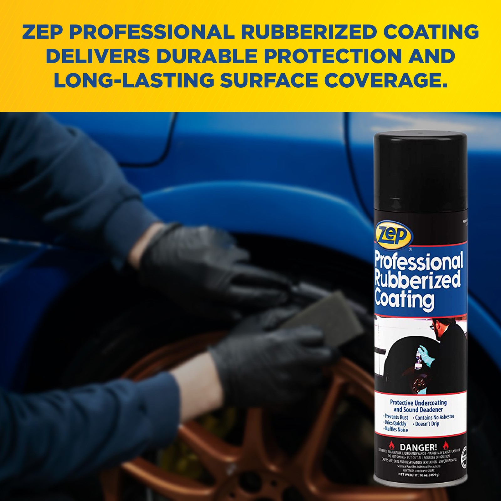Zep Professional Rubberized Coating – 16 oz (Case of 12) 28901 – Industrial