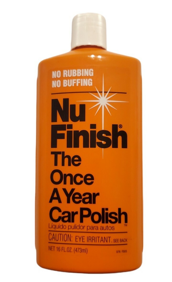 Lot of 3 Nu Finish The Once A Year Car Polish 16 oz no rubbing no buffing