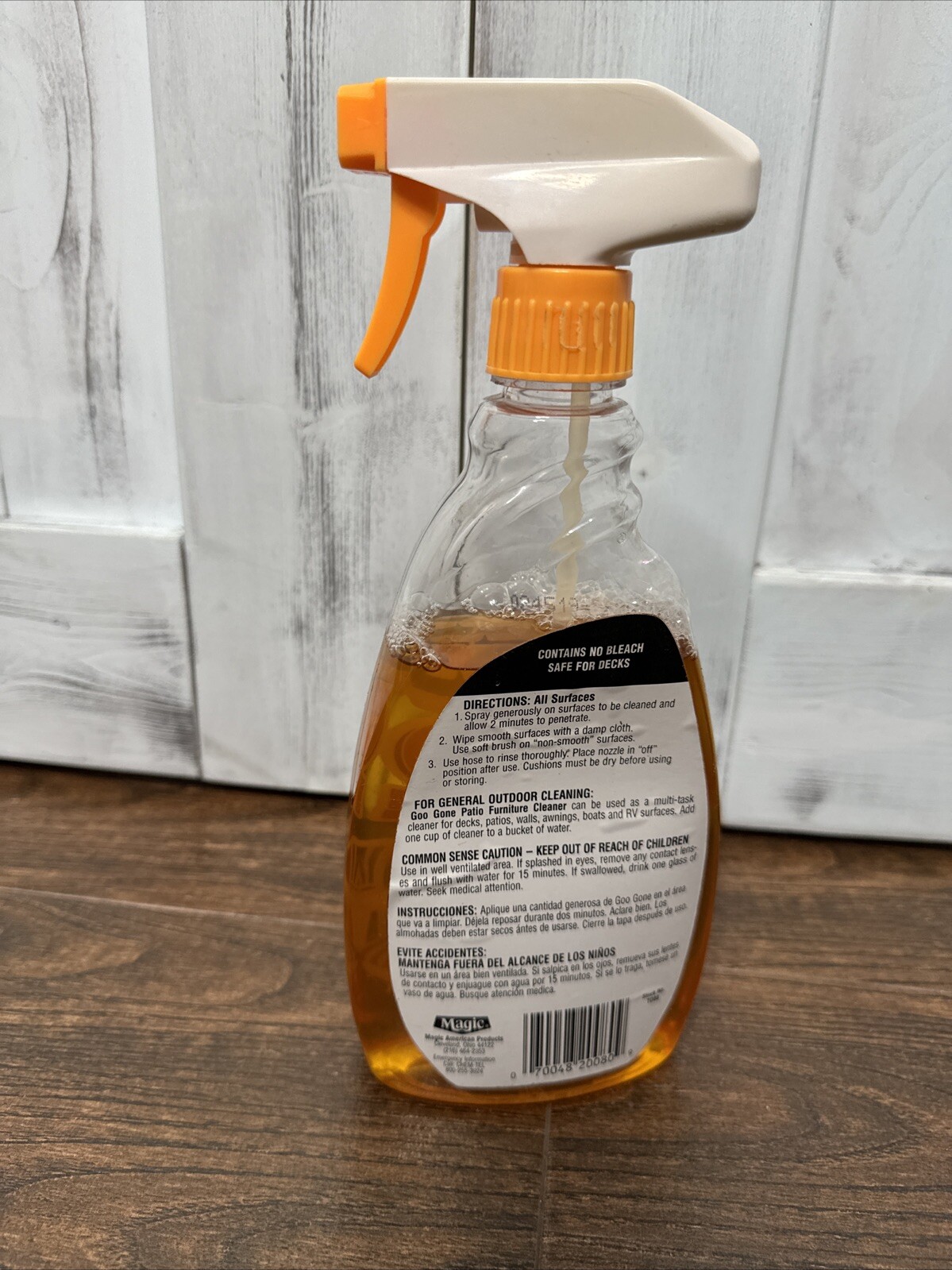 Goo Gone Outdoor Patio Furniture Cleaner Citrus Spray Rattan Wicker Metal UV