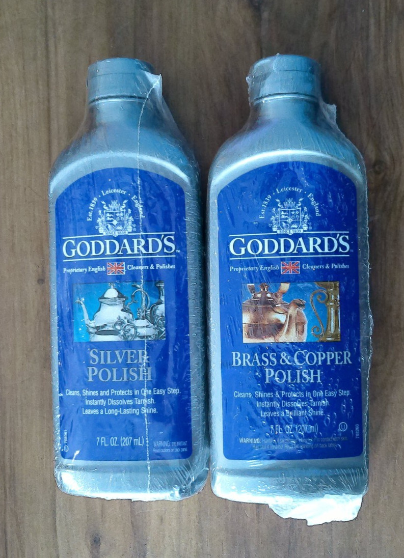 1 Each 7oz Goddard’s Brass & Copper Polish & Silver Polish Free US Shipping