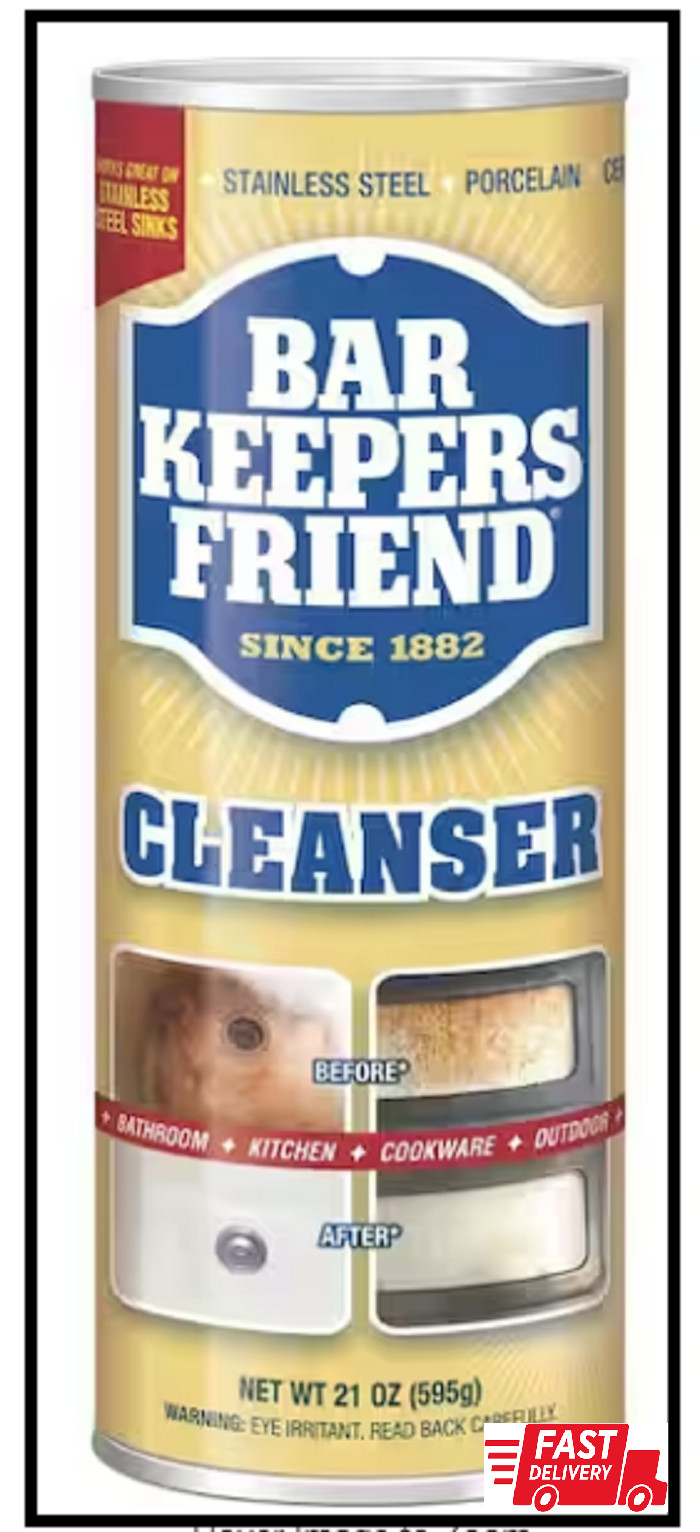 Bar Keepers Friend All-Purpose Cleaner and Polish 21 Oz. 4-Pack