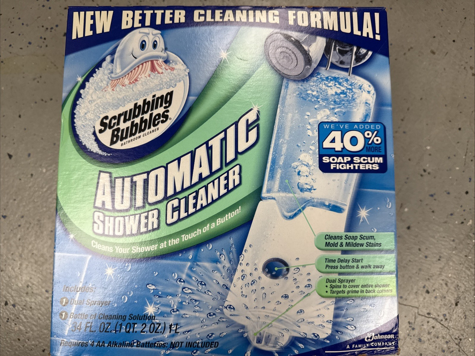Scrubbing Bubbles Automatic Shower Cleaner Starter Kit 34oz – New