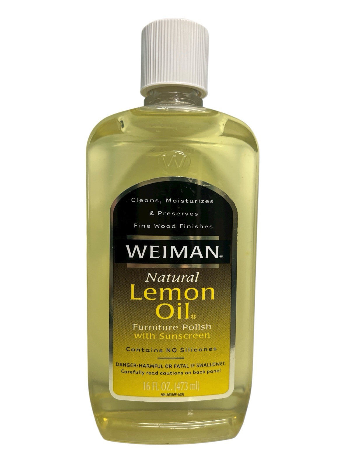 Weiman Natural Lemon Oil 16 FL OZ With Sunscreen