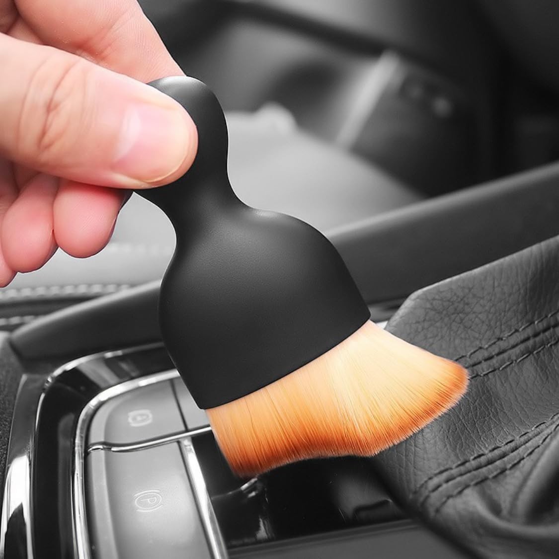 Versatile Interior Cleaning Brush Set – 4 Pieces for Car and Multi-Surface Use
