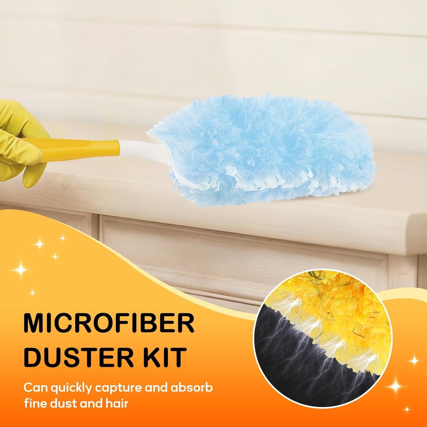 25 Count Duster Refills Compatible W/ Dusters Cleaning Disposable Duster Refill