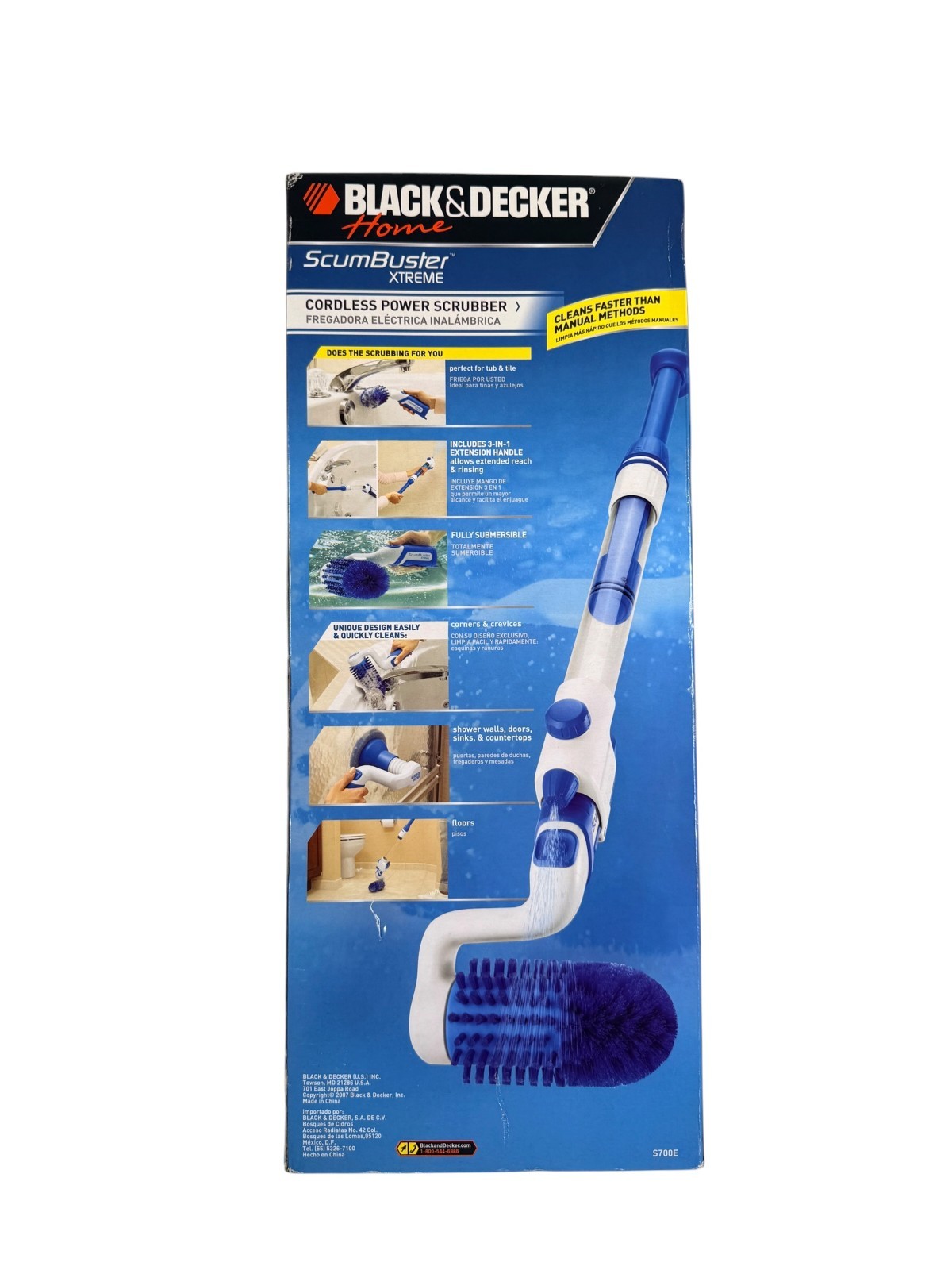 Black & Decker Home ScumBuster Xtreme Cordless Power Scrubber S700E, NEW SEALED!