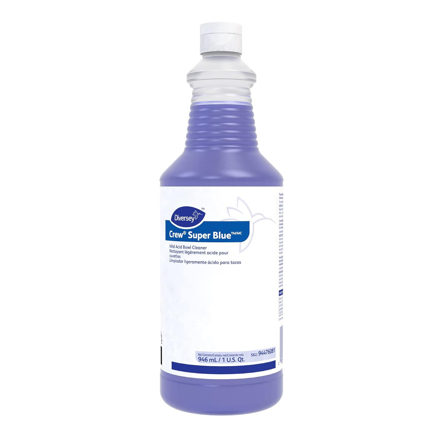 94476081 Super Blue Mild Acid Toilet Bowl Cleaner, Removes Rust, Scale & Stains,