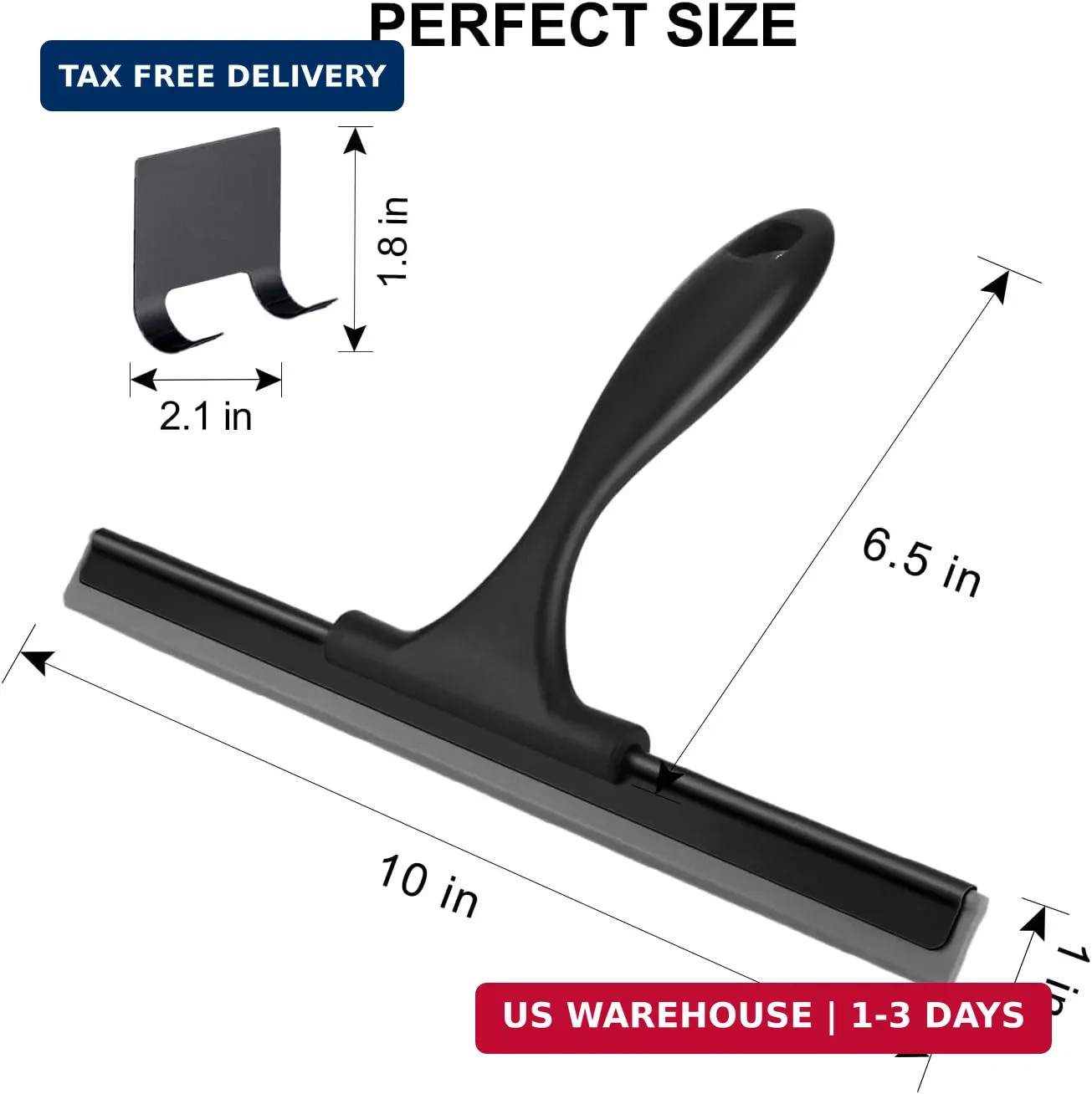 SetSail Squeegee for Shower Glass Door Stainless Steel Shower Squeegee for Glass